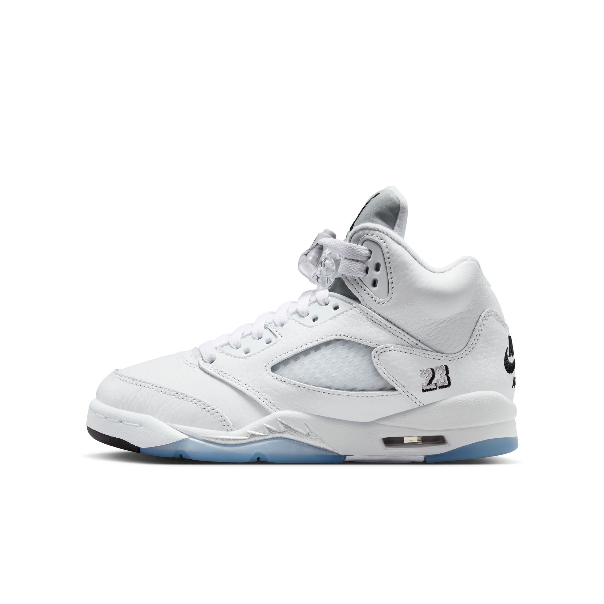 GS Air Jordan 5 Retro OG "White Metallic"
- WHITE/BLACK-METALLIC SILVER