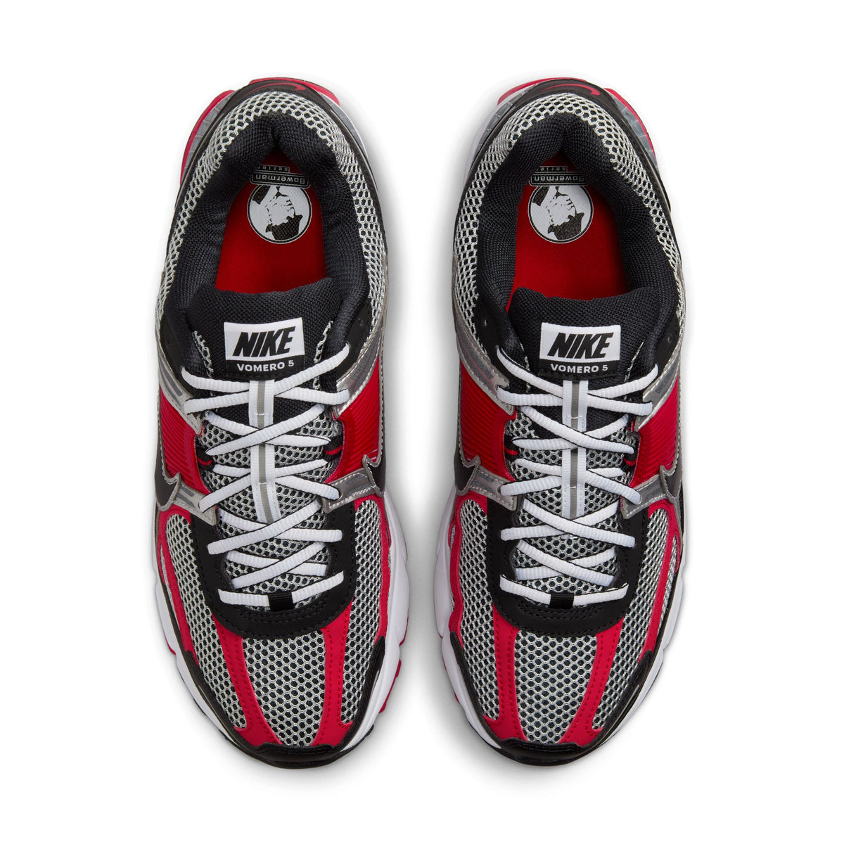 Men&#39;s Nike Zoom Vomero 5 - METALLIC SILVER/BLACK-UNIVERSITY RED