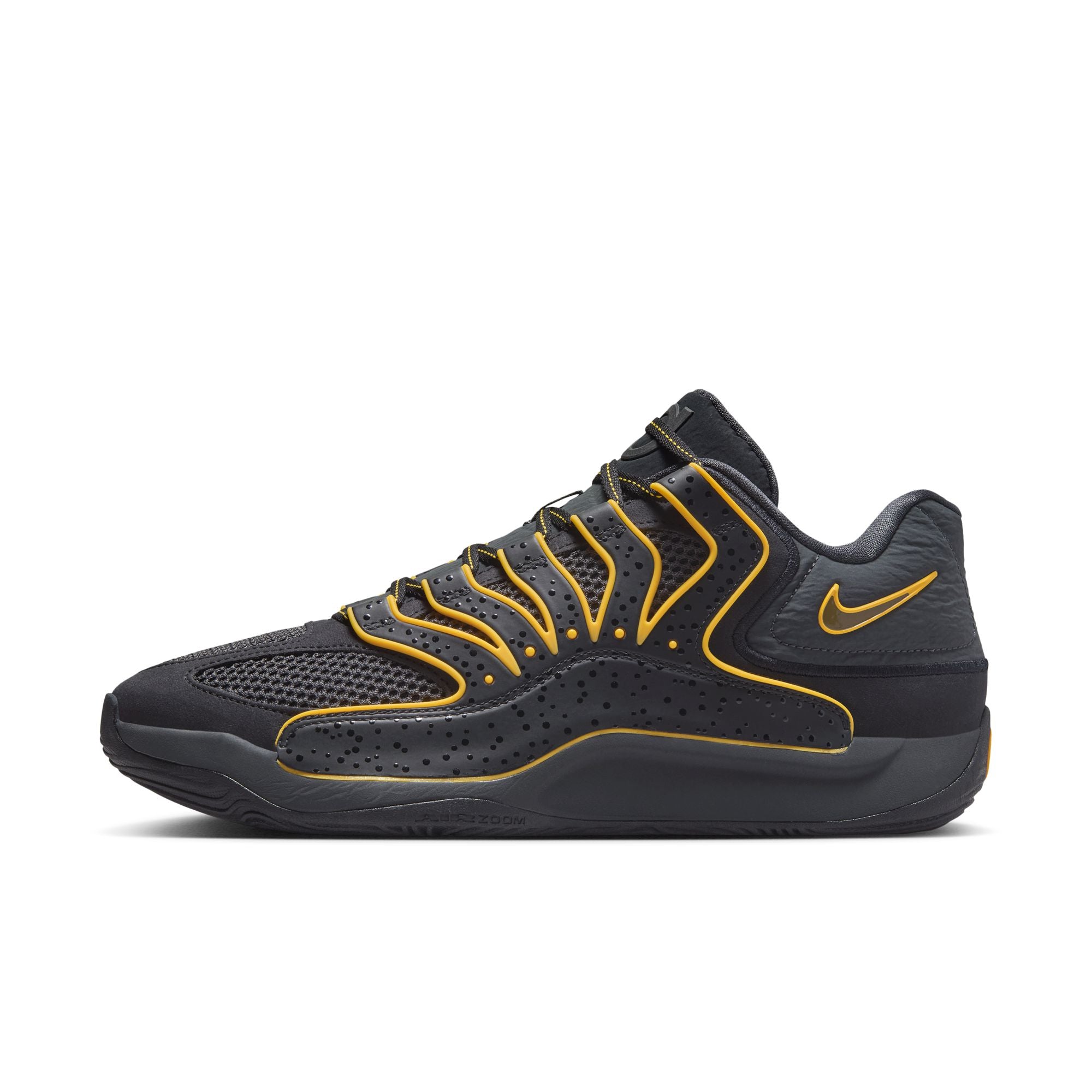 Men's KD18 - BLACK/UNIVERSITY GOLD-ANTHRACITE-FIR
