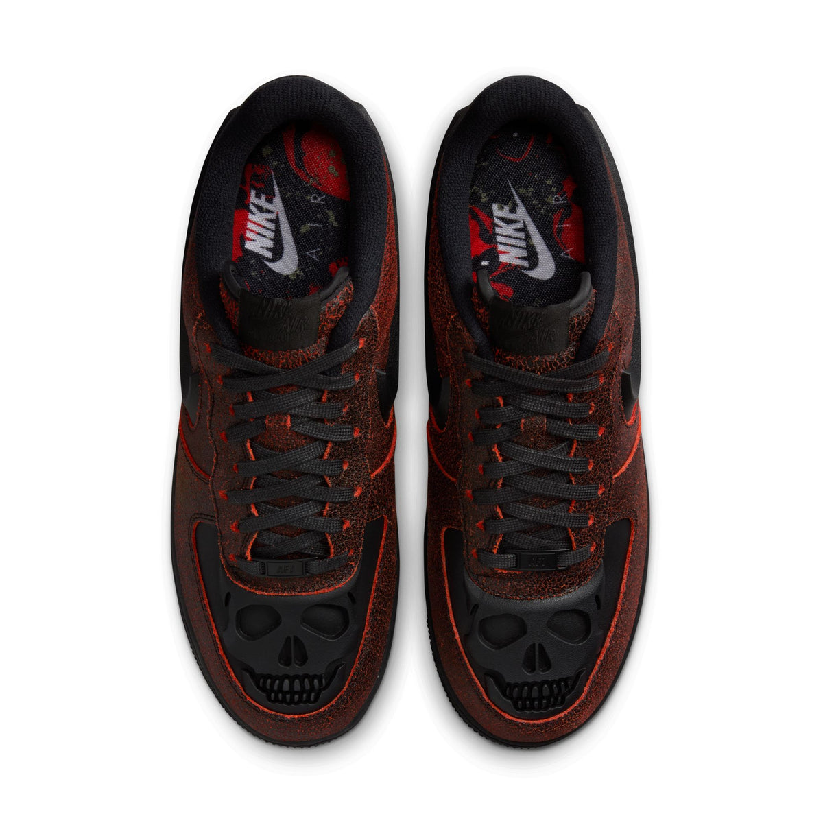 Men&#39;s Nike Air Force 1 Retro Halloween QS - BLACK/BLACK-CRIMSON