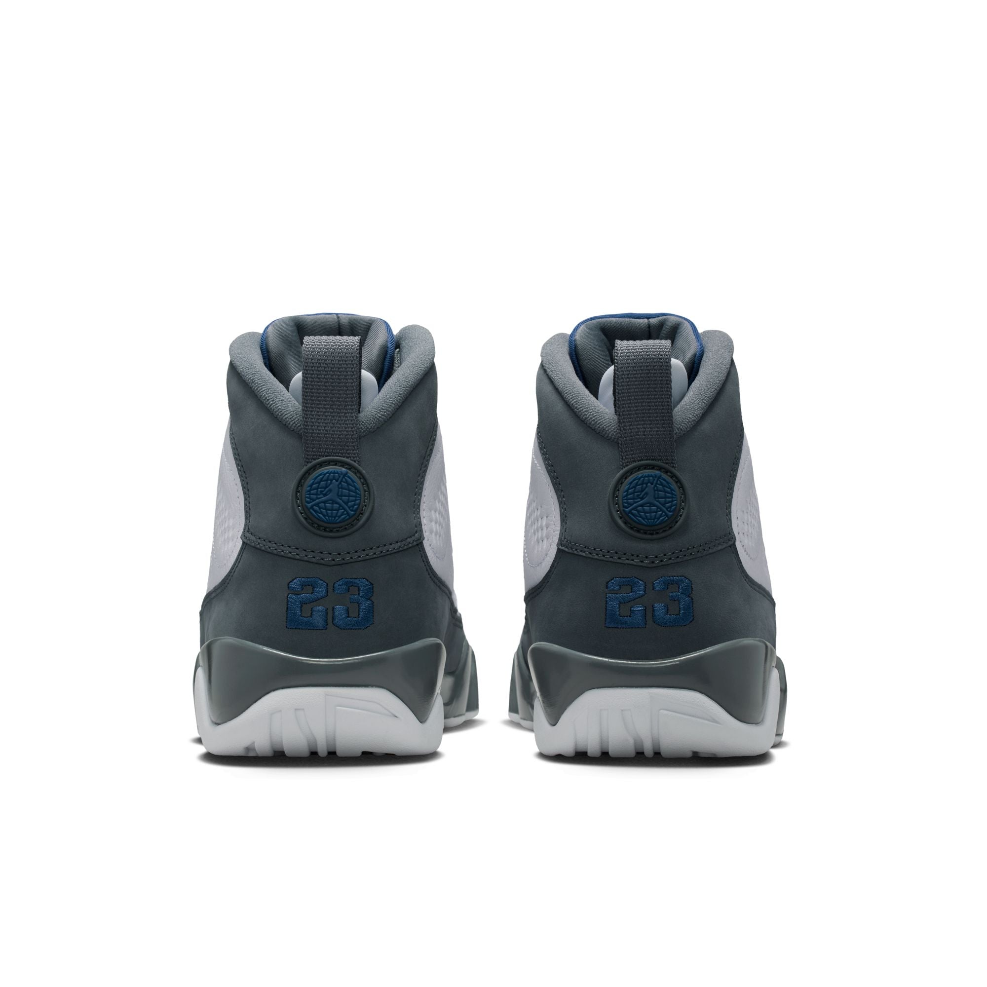 Men's Air Jordan 9 Retro "Flint Grey and French Blue" - WHITE/FRENCH BLUE-FLINT GREY