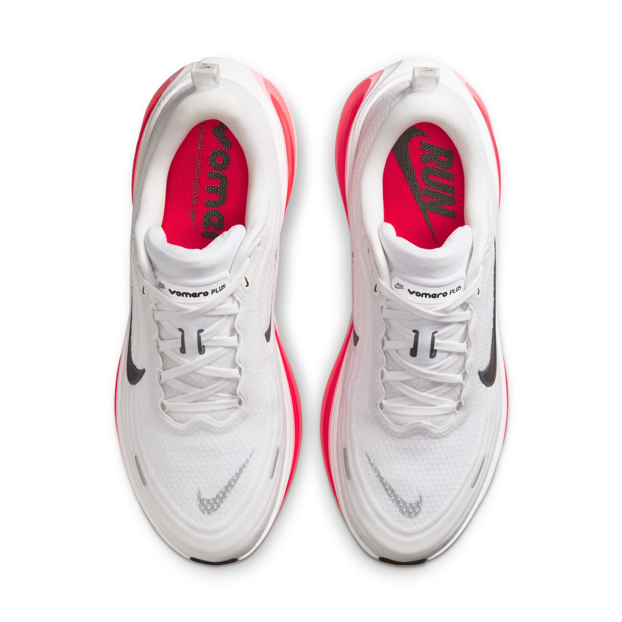 Men's Nike Vomero Plus - WHITE/BLACK-BRIGHT CRIMSON
