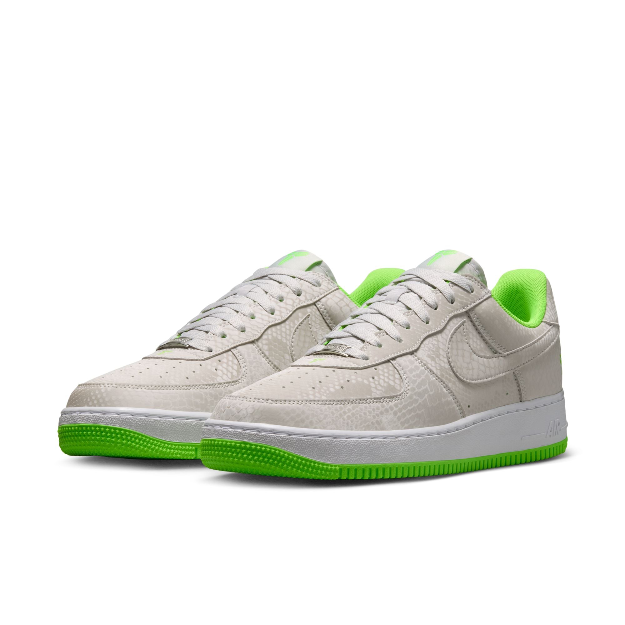 Men's Nike Kobe Air Force 1 Low-VAST GREY/ELECTRIC GREEN-WHITE