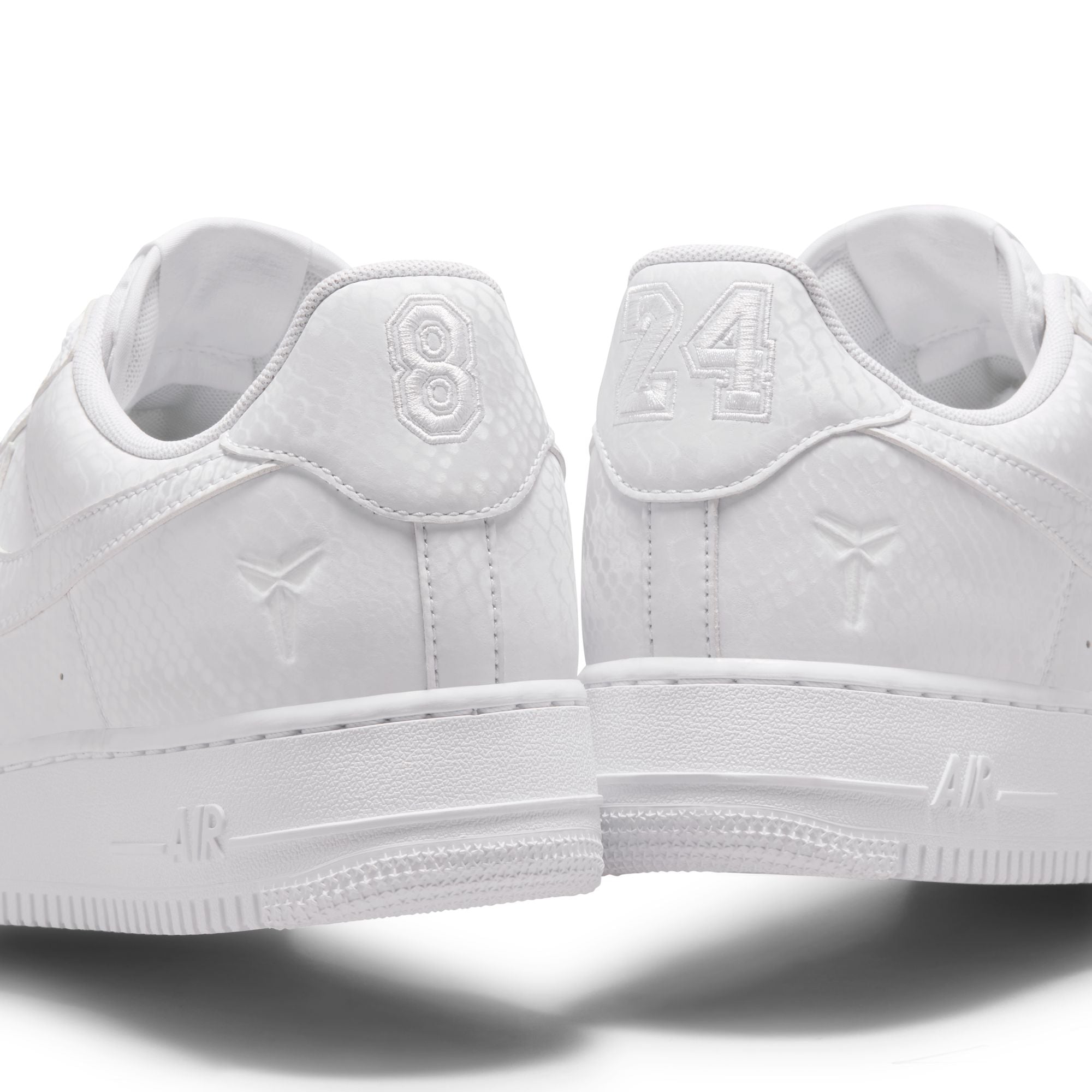 Men's Kobe Air Force 1 Low - WHITE/WHITE - Civilized Nation