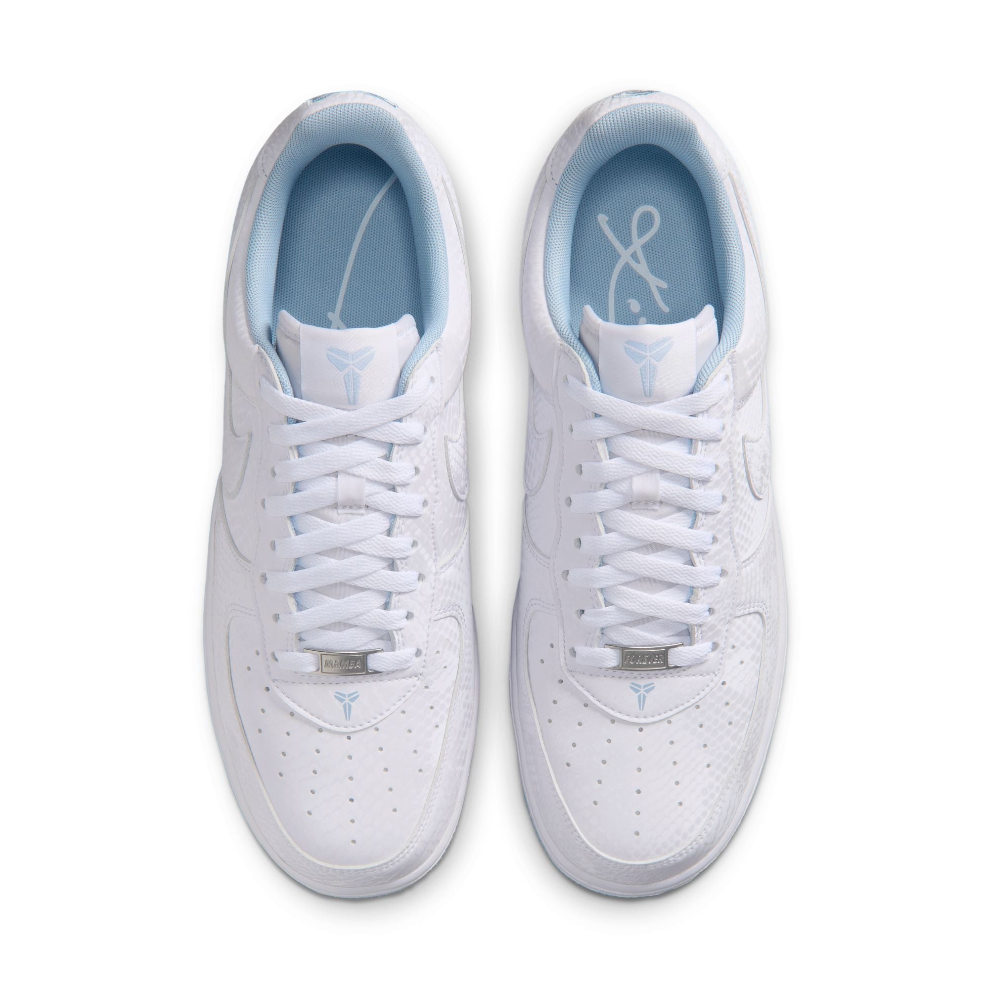 Men's Nike Kobe Air Force 1 Low-WHITE/ARMORY BLUE