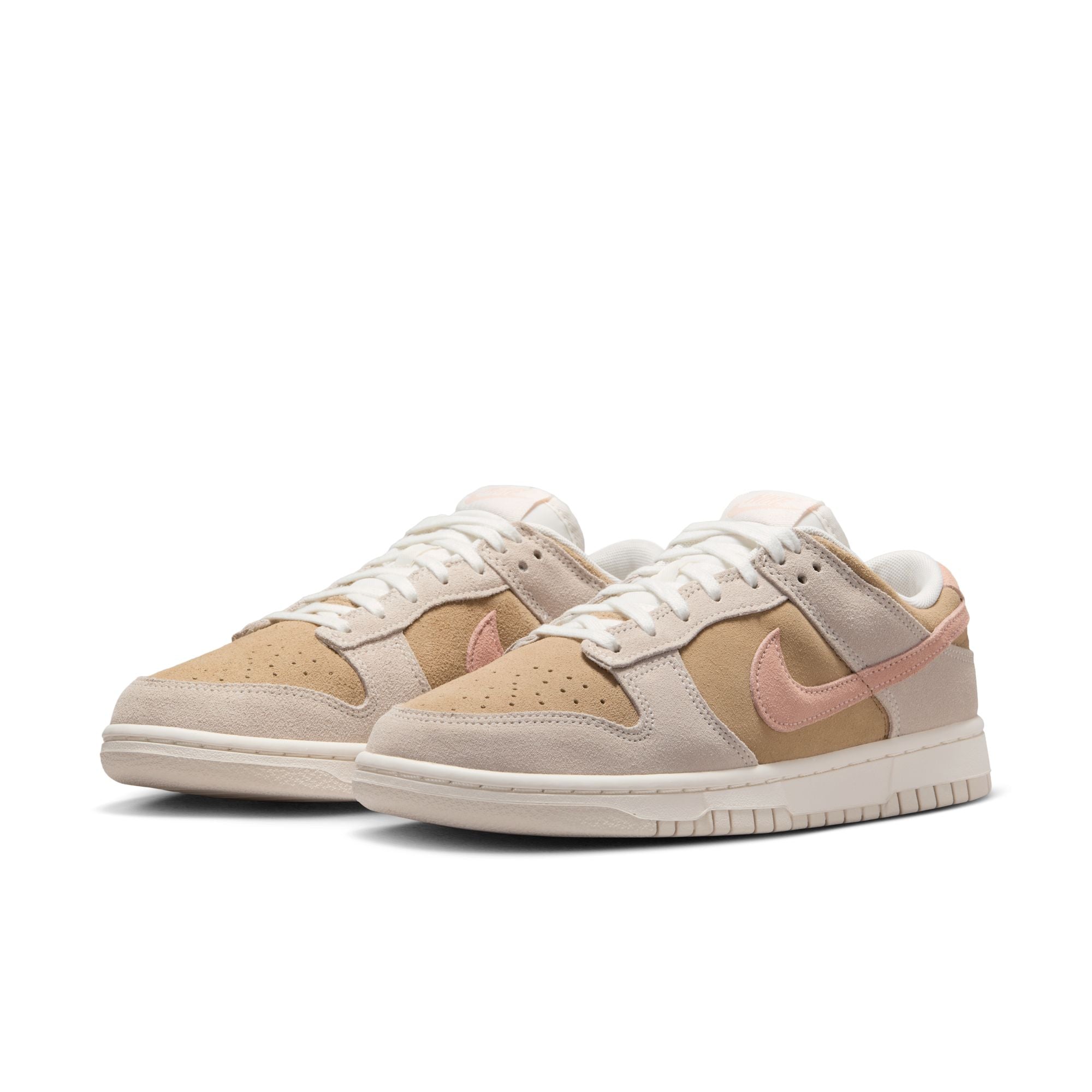 Women's Nike Dunk Low - PHANTOM/WASHED CORAL-PARACHUTE BEIGE