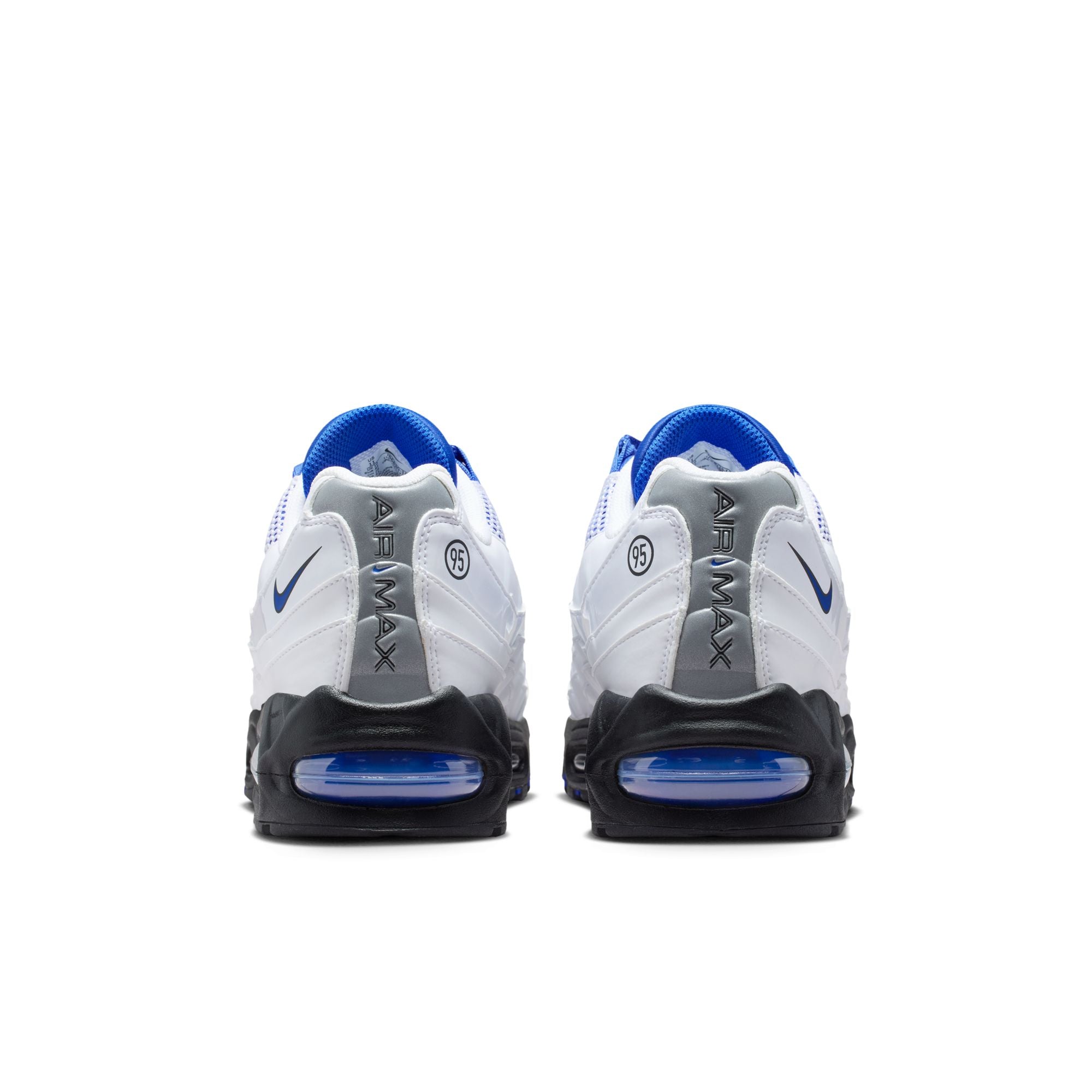 Men's Nike Air Max 95 Big Bubble - WHITE/RACER BLUE-BLACK-METALLIC SILVER