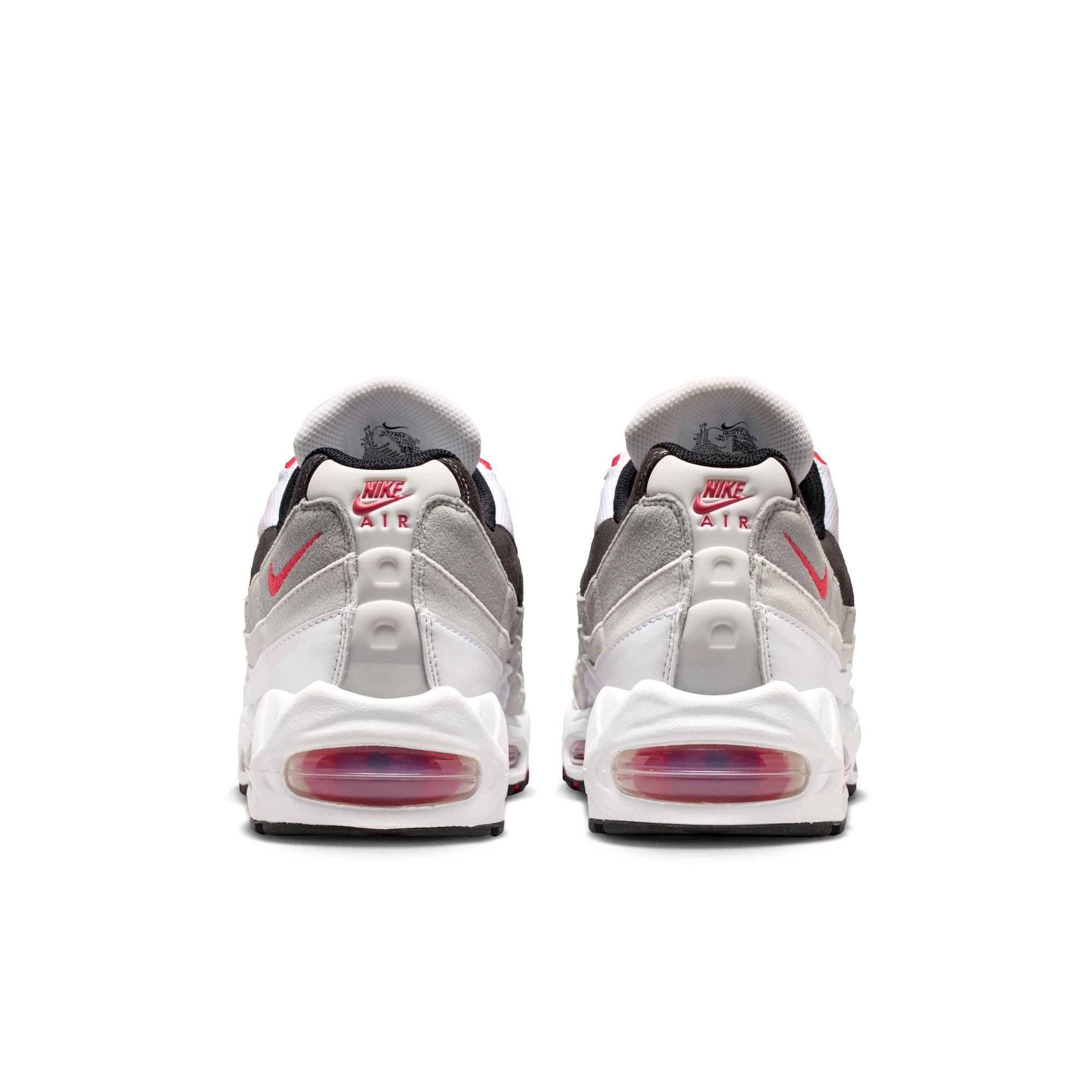 Men's Nike Air Max 95 Big Bubble Premium - WHITE/COMET RED-NEUTRAL GREY-MEDIUM GREY