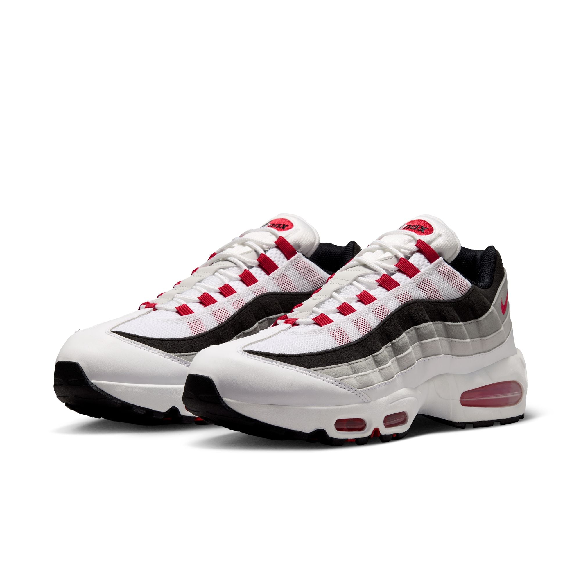 Men's Nike Air Max 95 Big Bubble Premium - WHITE/COMET RED-NEUTRAL GREY-MEDIUM GREY