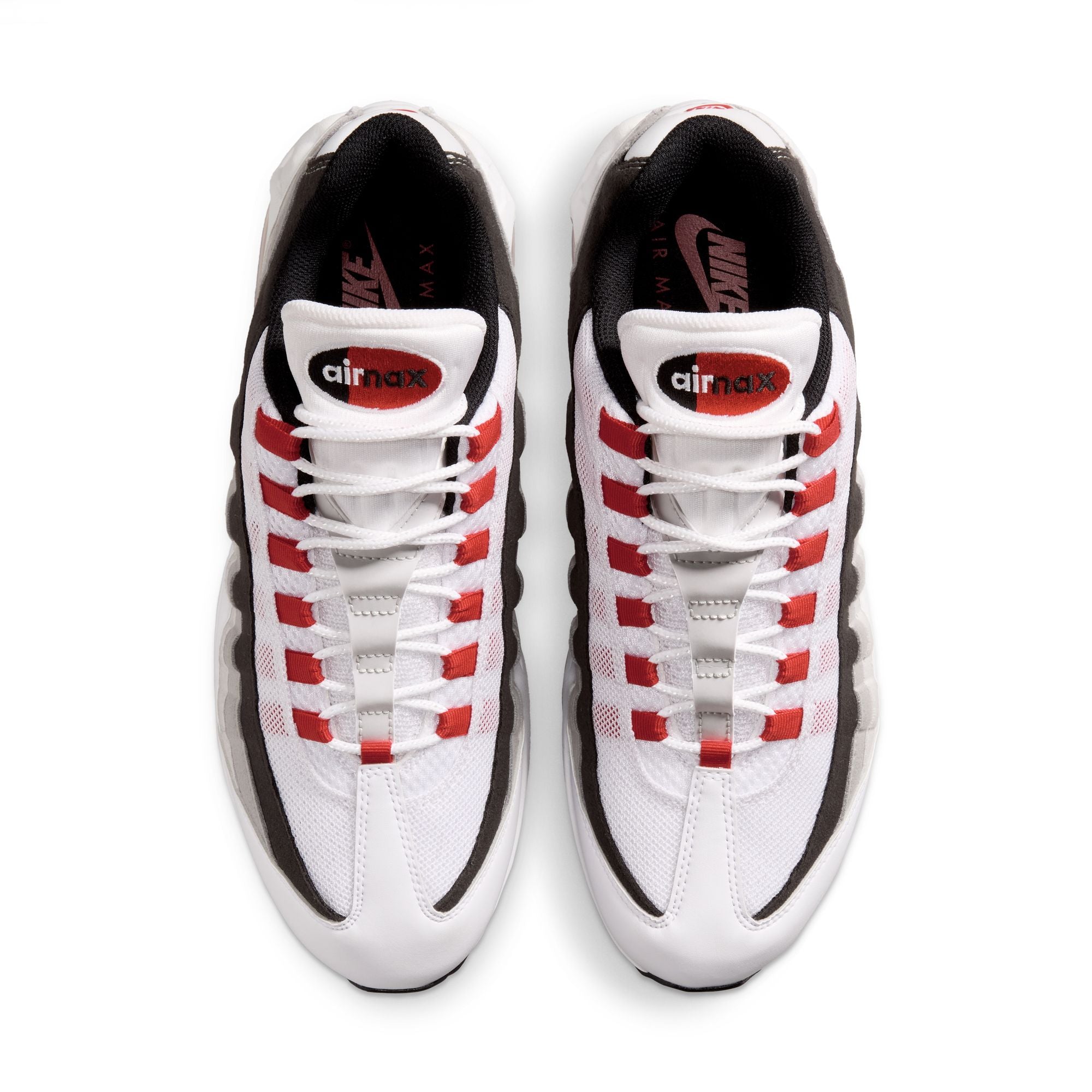 Men's Nike Air Max 95 Big Bubble Premium - WHITE/COMET RED-NEUTRAL GREY-MEDIUM GREY