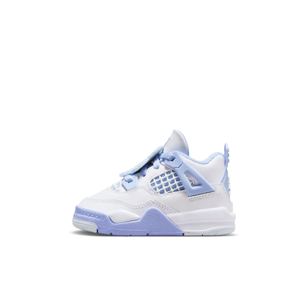 Toddler Jordan 4 Retro &quot;Aluminum&quot; - WHITE/ALUMINUM-BLUE TINT-OIL GREEN