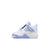 Toddler Jordan 4 Retro "Aluminum" - WHITE/ALUMINUM-BLUE TINT-OIL GREEN