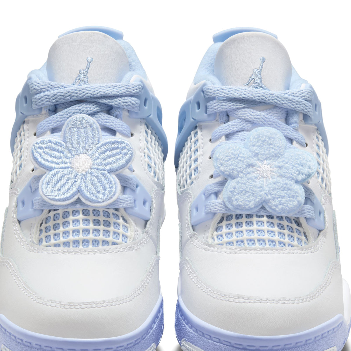 Preschool Jordan 4 Retro &quot;Aluminum&quot; - WHITE/ALUMINUM-BLUE TINT-OIL GREEN