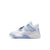 Preschool Jordan 4 Retro "Aluminum" - WHITE/ALUMINUM-BLUE TINT-OIL GREEN