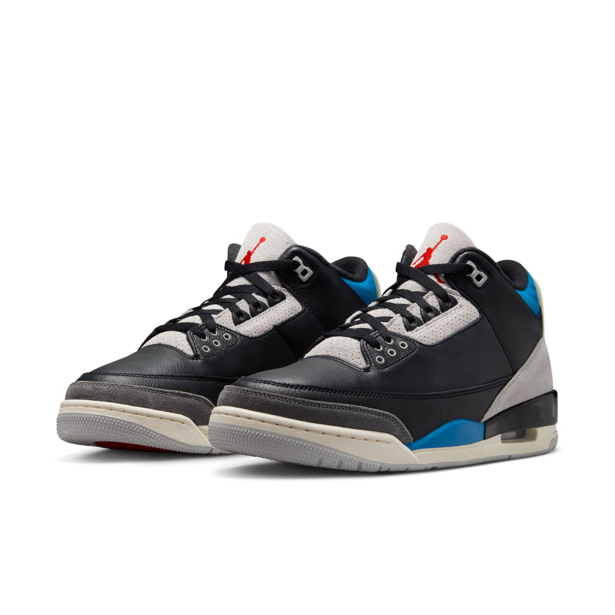 Men&#39;s Air Jordan 3 Retro &quot;Rare Air&quot; - BLACK/CHILE RED-NEUTRAL GREY