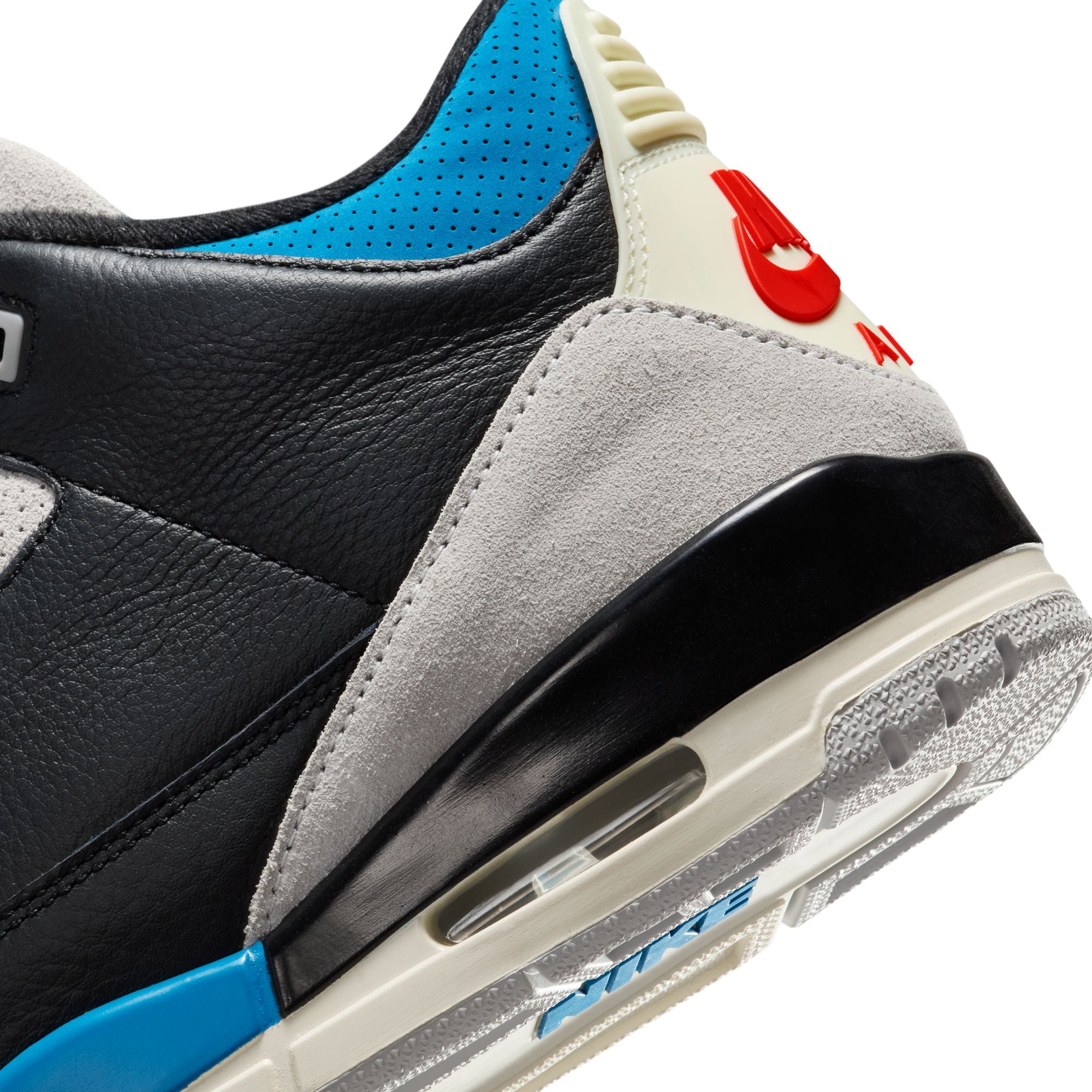 Men's Air Jordan 3 Retro "Rare Air" - BLACK/CHILE RED-NEUTRAL GREY