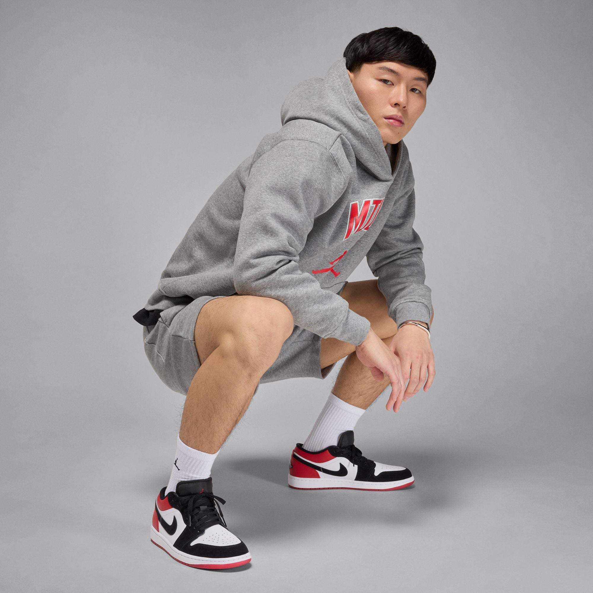 Men's Air Jordan 1 Low SE - WHITE/BLACK-VARSITY RED