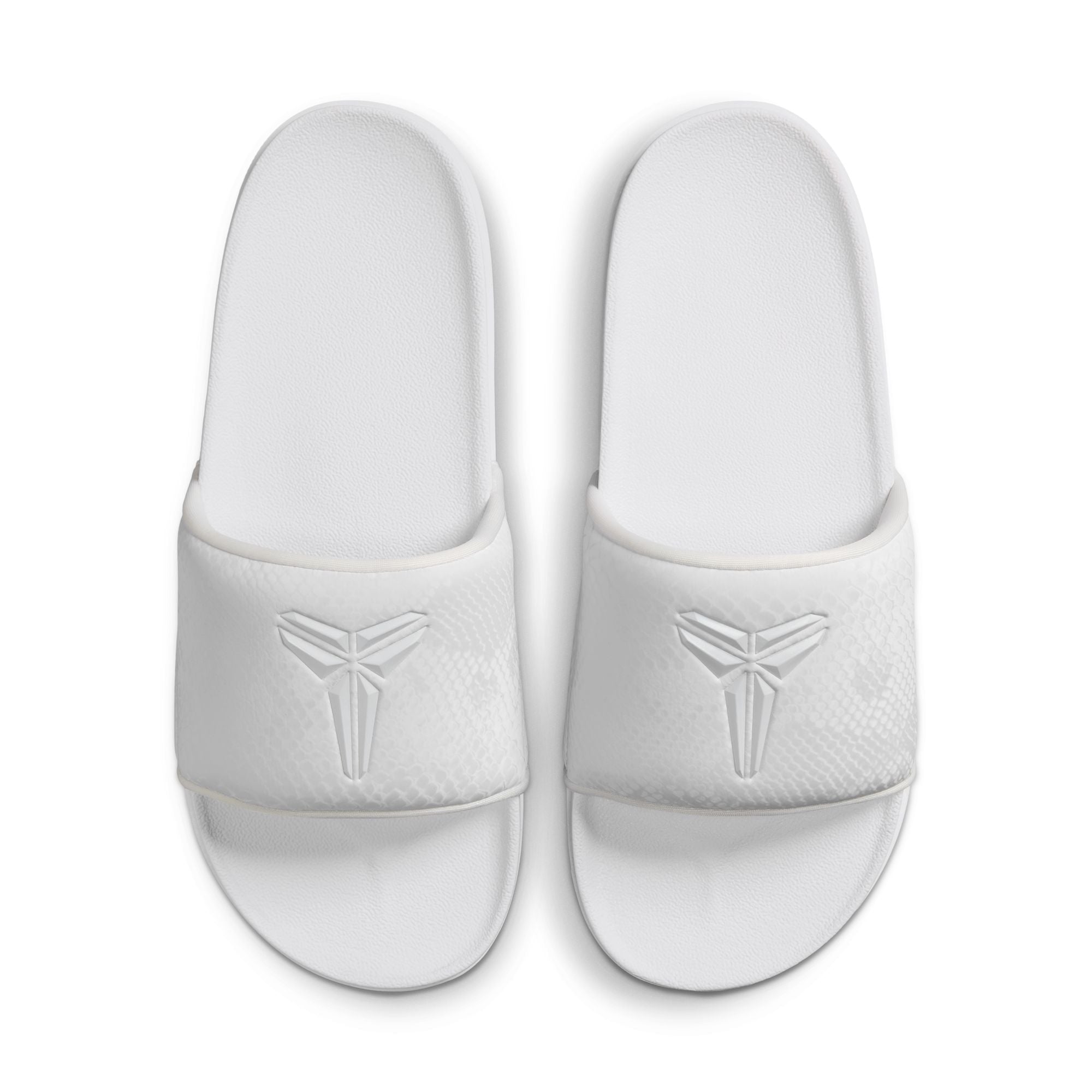 Men's Kobe Offcourt Slides - WHITE/WHITE