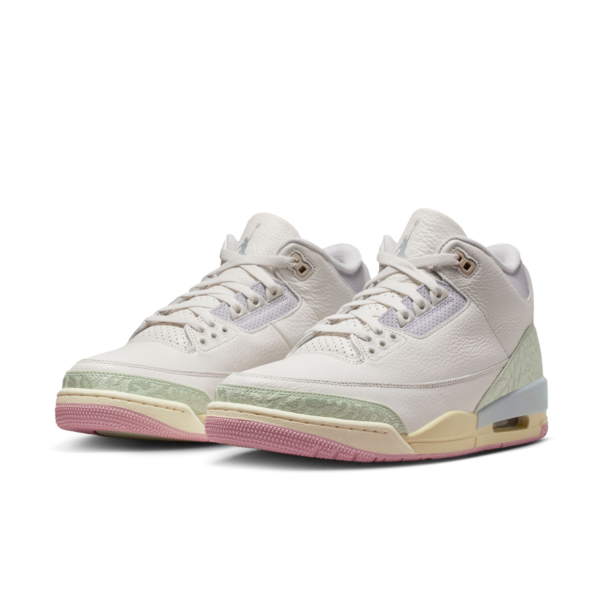 Men's Air Jordan 3 Retro "Sail and Jade Aura" - SAIL/JADE AURA-AURA-ICED CARMINE