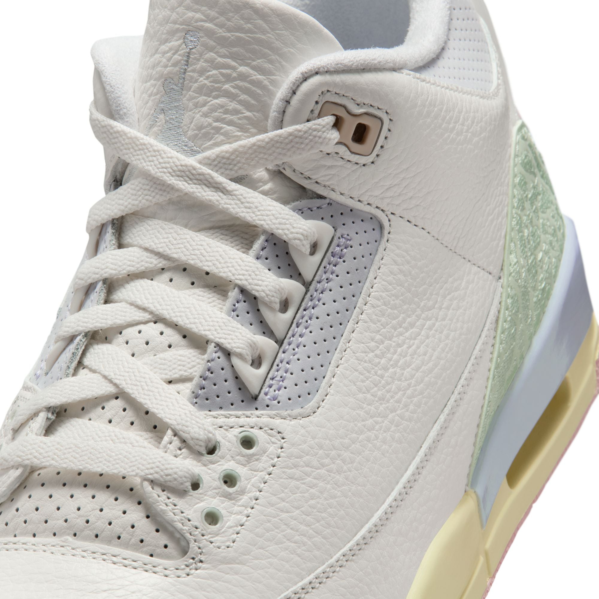 GS Air Jordan 3 Retro "Sail and Jade Aura" - SAIL/JADE AURA-AURA-ICED CARMINE