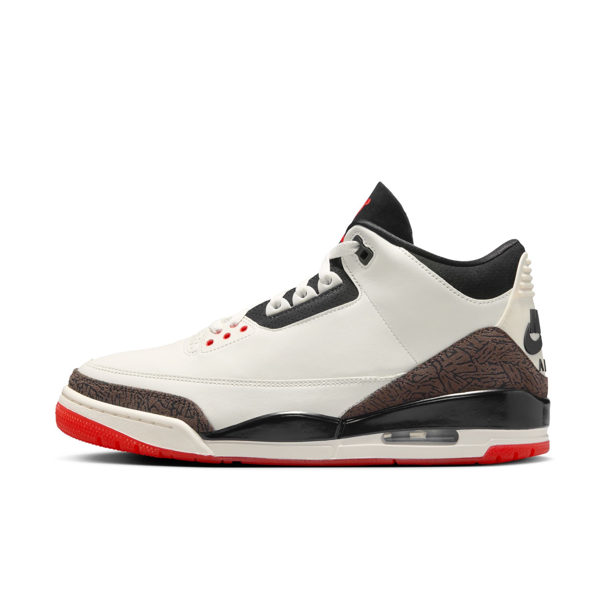 Men's Air Jordan 3 "World's Best"
- SAIL/BLACK-UNIVERSITY RED-PALE IVORY