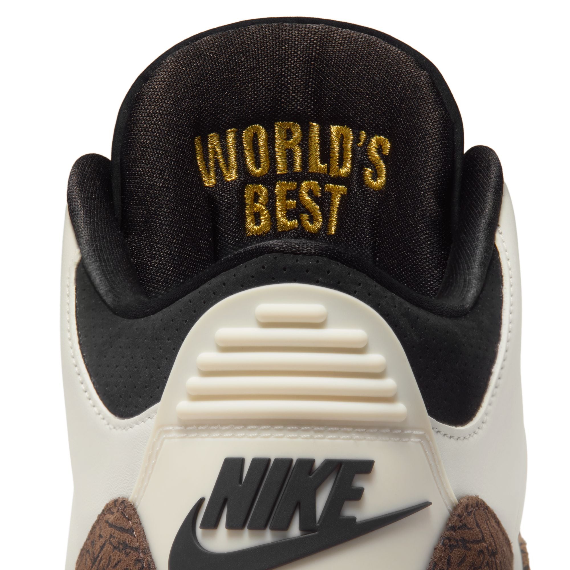 Men's Air Jordan 3 "World's Best"
- SAIL/BLACK-UNIVERSITY RED-PALE IVORY