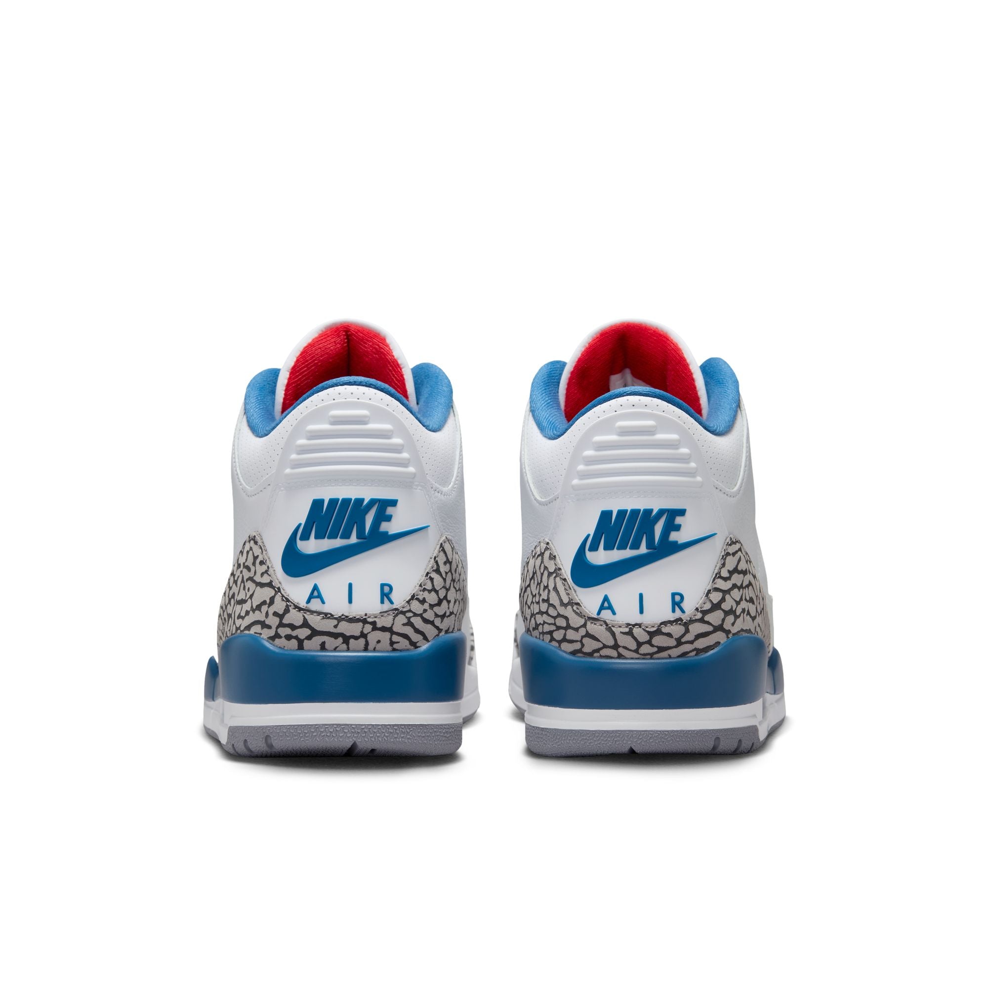 Men's Air Jordan 3 Retro-WHITE/FIRE RED-TRUE BLUE