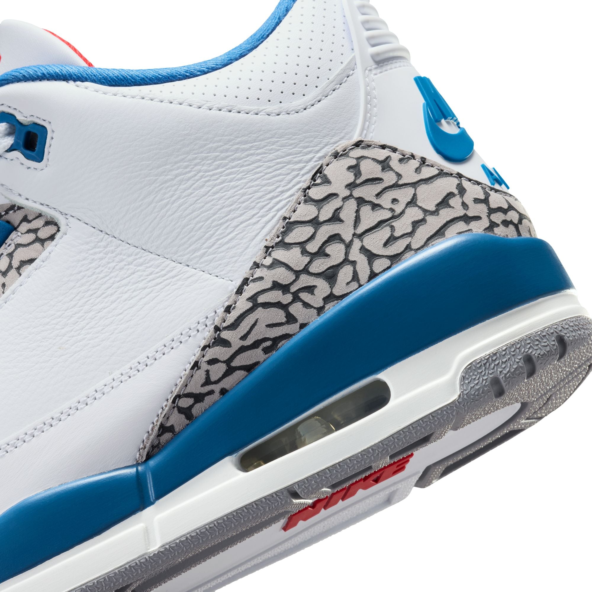 Men's Air Jordan 3 Retro-WHITE/FIRE RED-TRUE BLUE