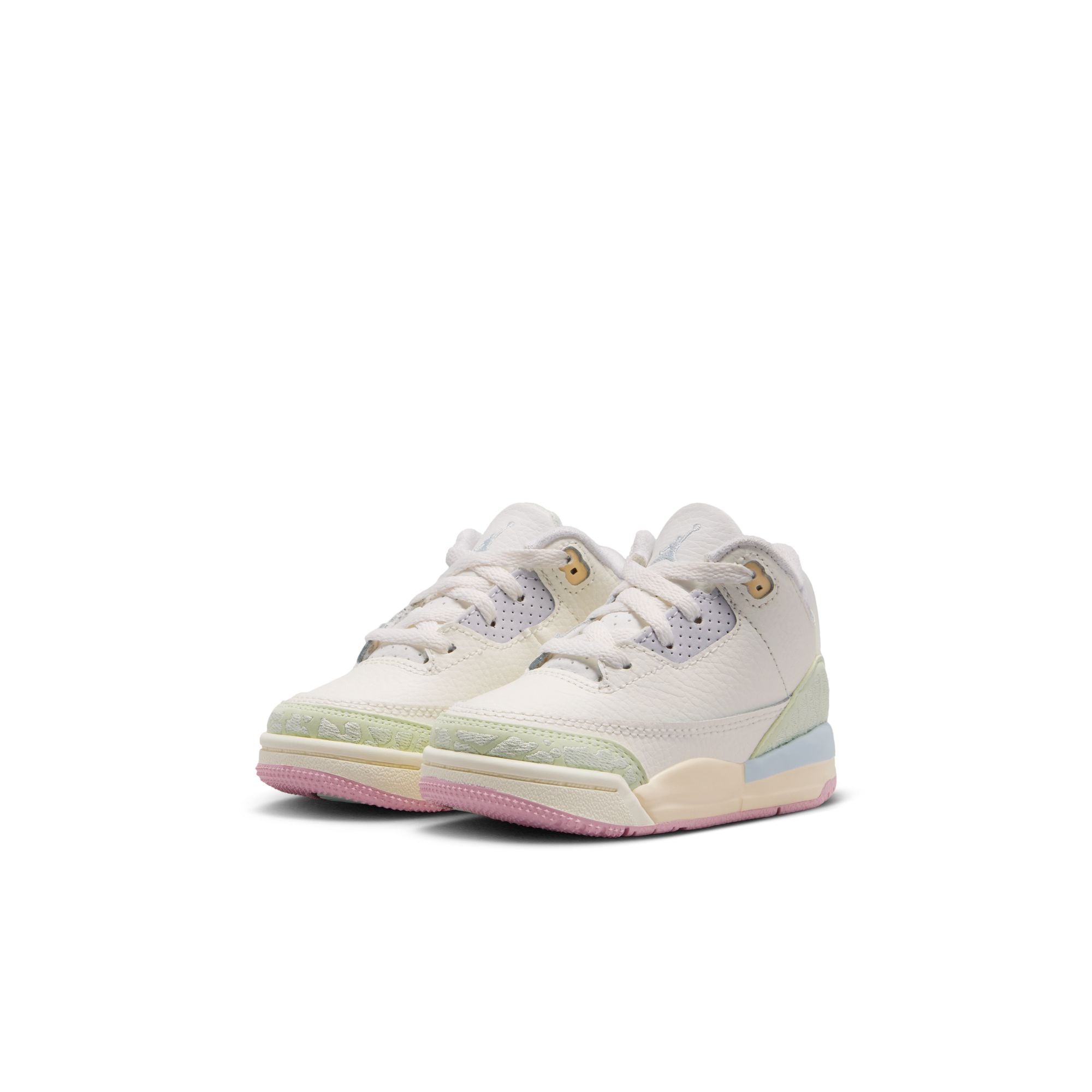 Toddler's Air Jordan 3 Retro "Sail and Jade Aura" - SAIL/JADE AURA-AURA-ICED CARMINE