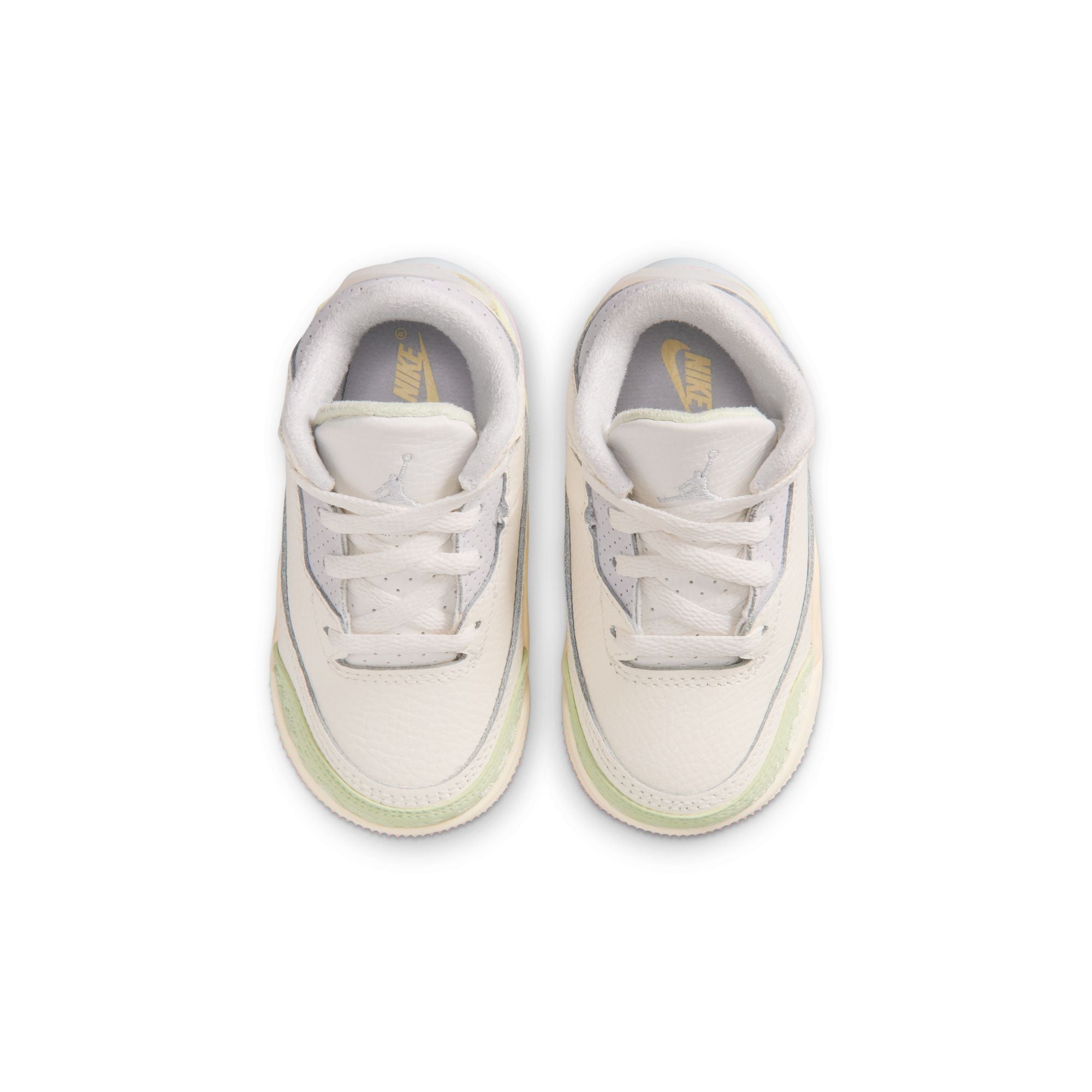 Toddler's Air Jordan 3 Retro "Sail and Jade Aura" - SAIL/JADE AURA-AURA-ICED CARMINE