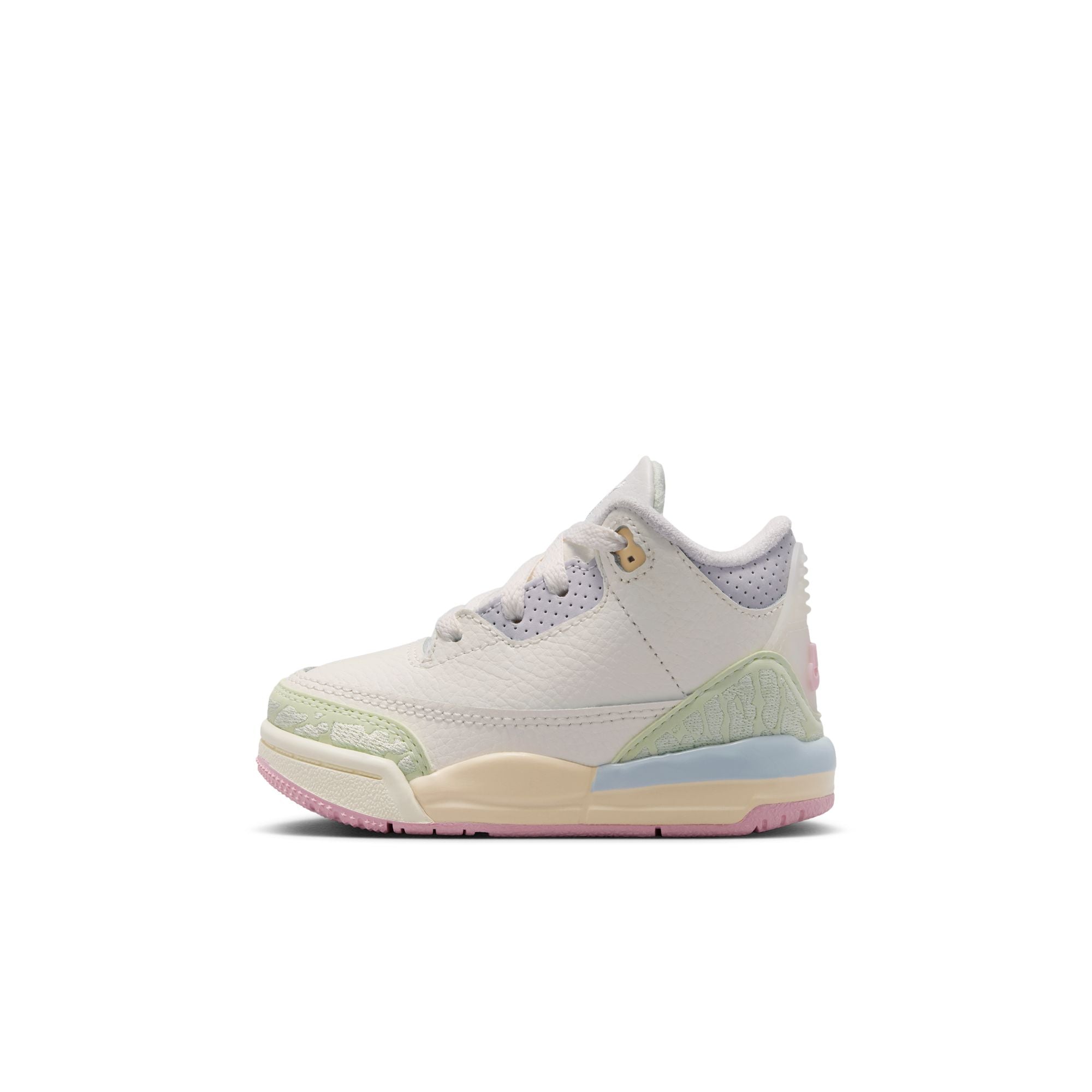 Toddler's Air Jordan 3 Retro "Sail and Jade Aura" - SAIL/JADE AURA-AURA-ICED CARMINE