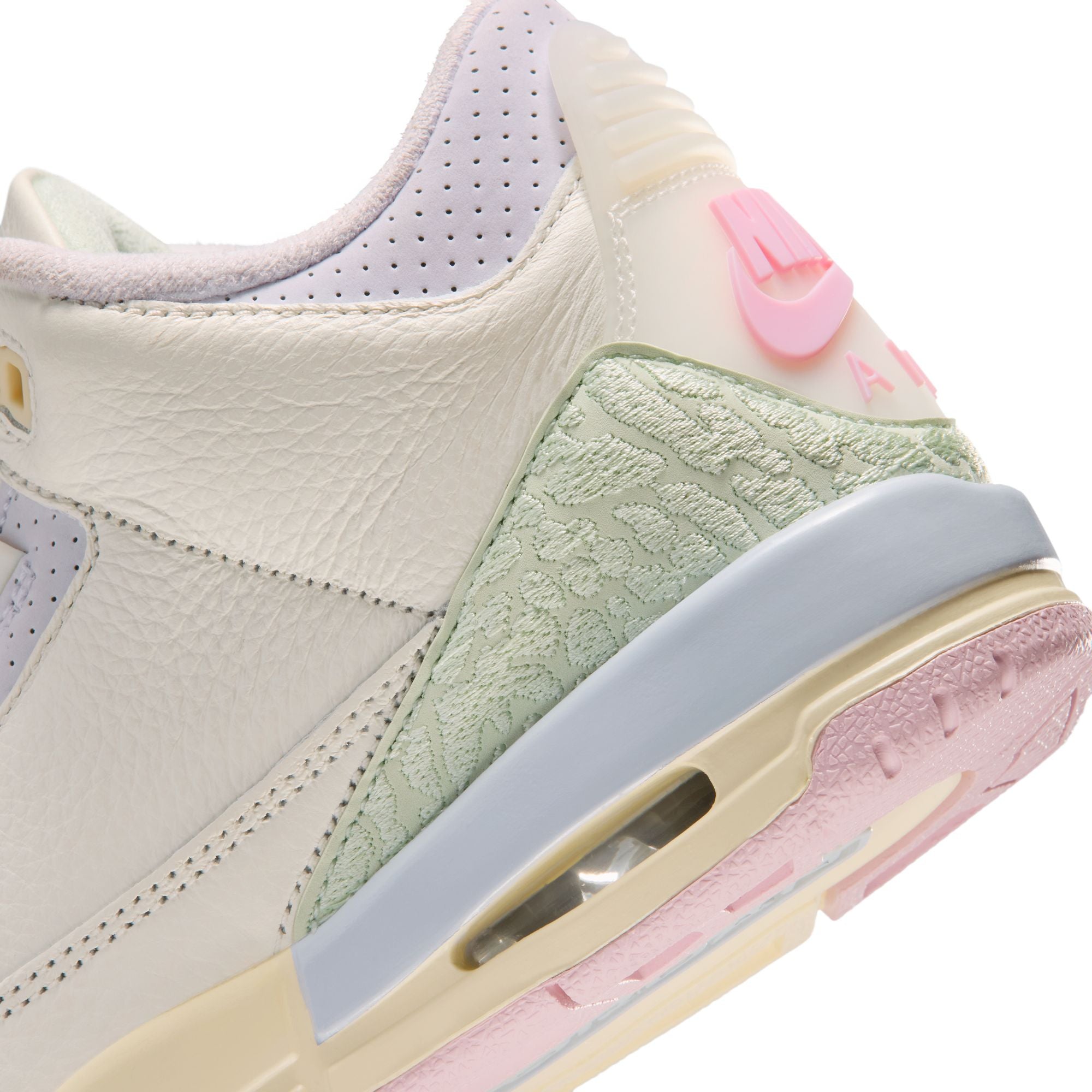 GS Air Jordan 3 Retro "Sail and Jade Aura" - SAIL/JADE AURA-AURA-ICED CARMINE