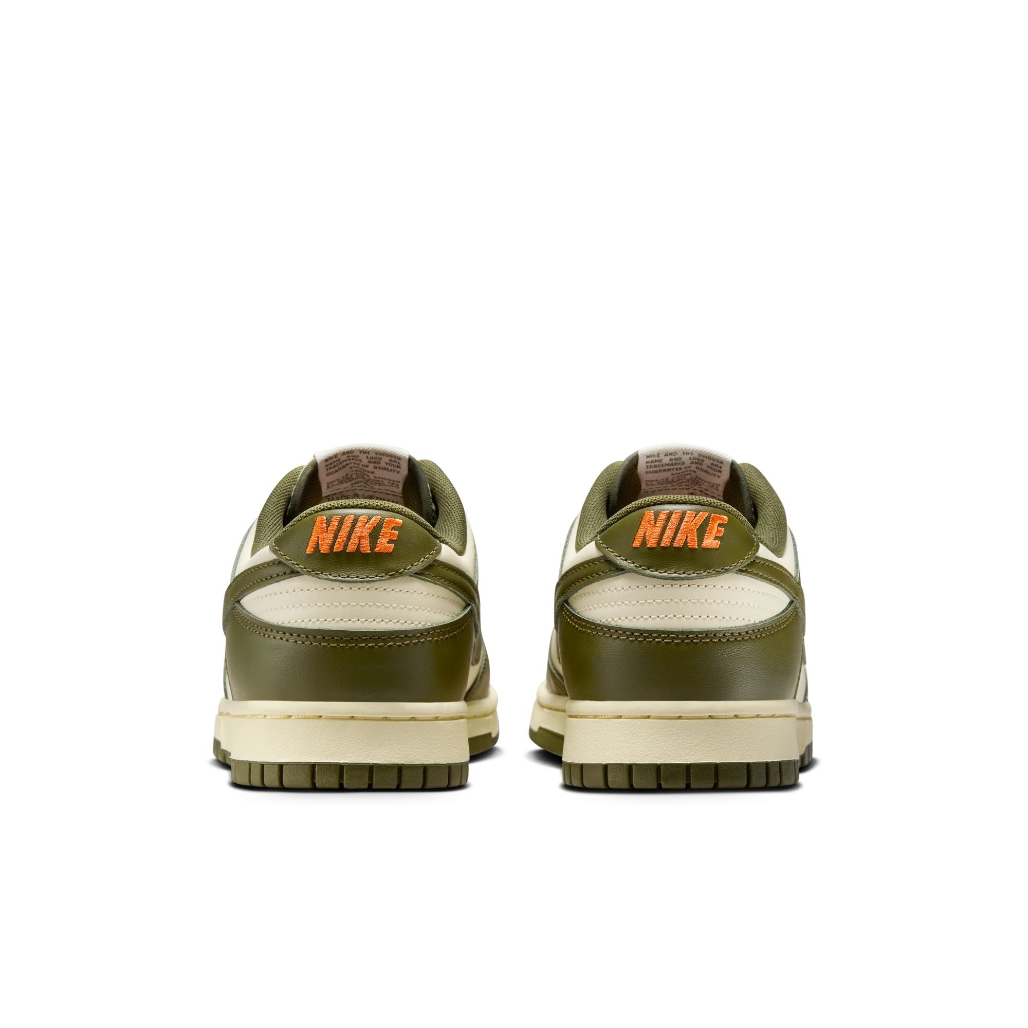 Men's Nike Dunk Low Retro - COCONUT MILK/ROUGH GREEN-ELECTRO ORANGE