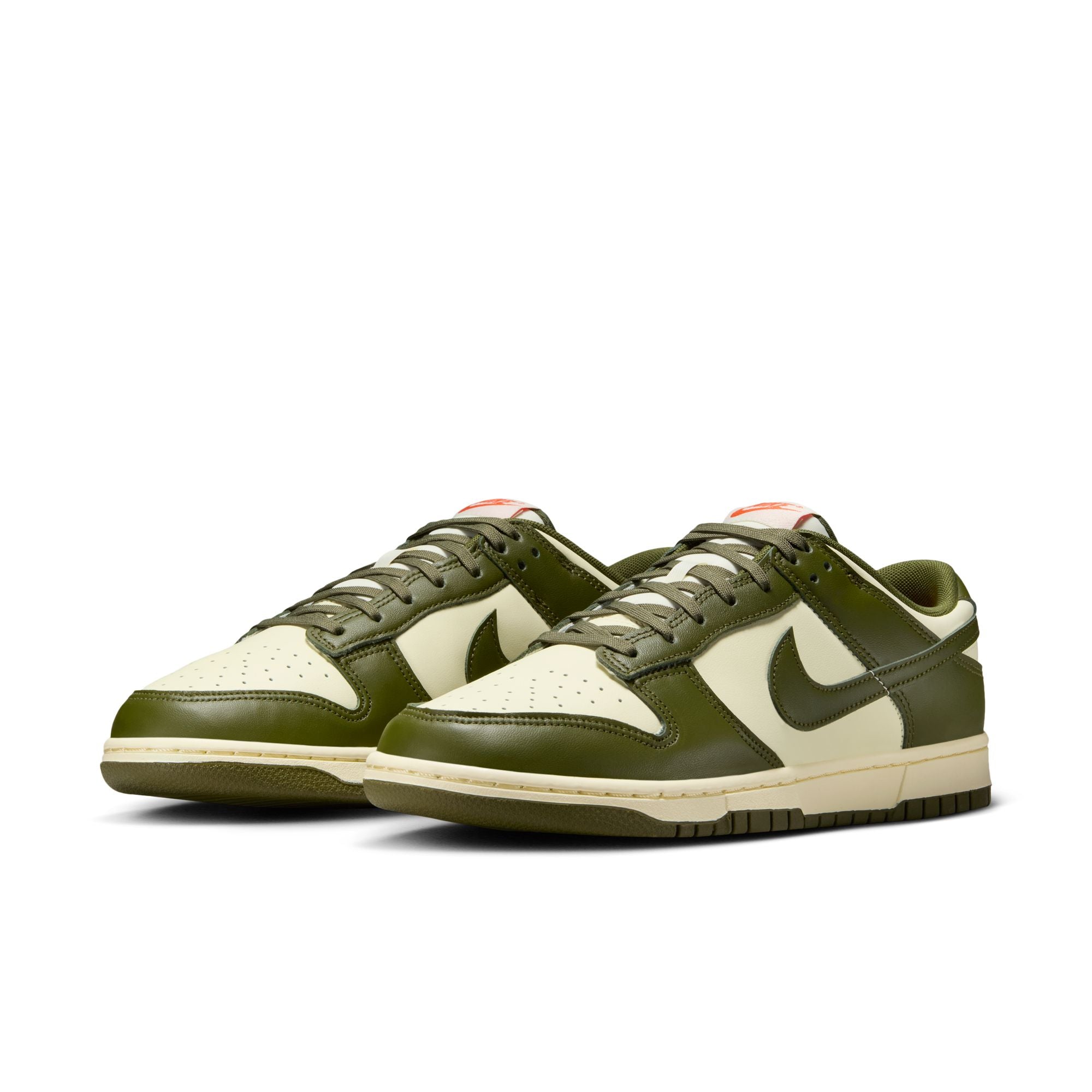 Men's Nike Dunk Low Retro - COCONUT MILK/ROUGH GREEN-ELECTRO ORANGE