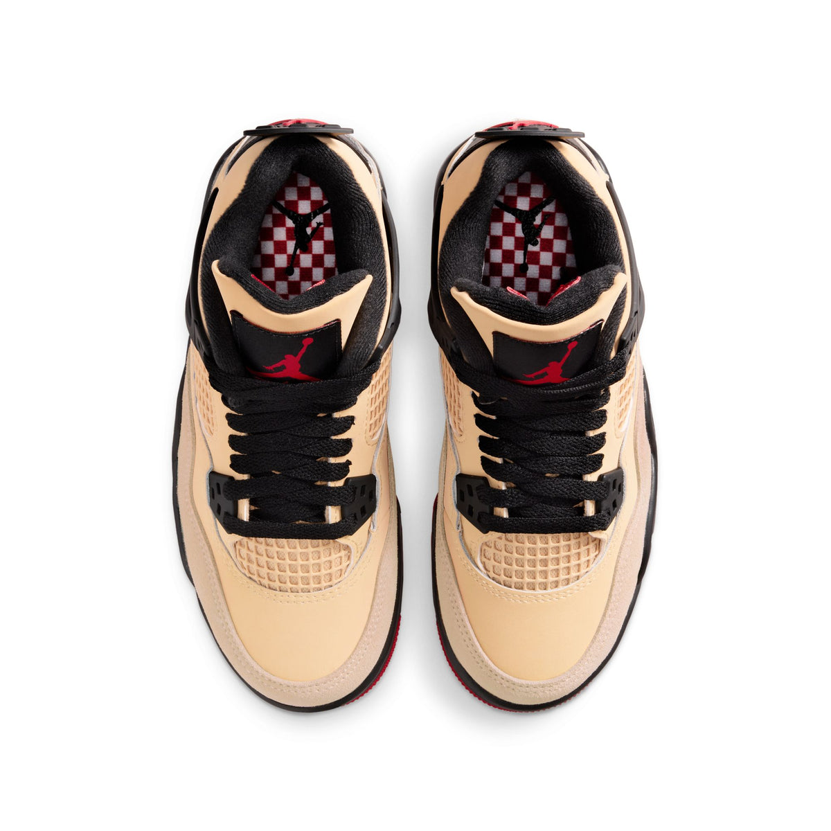 Air Jordan 4 Retro GS &quot;Pizza&quot; - SESAME/FIRE RED-BLACK-WHITE