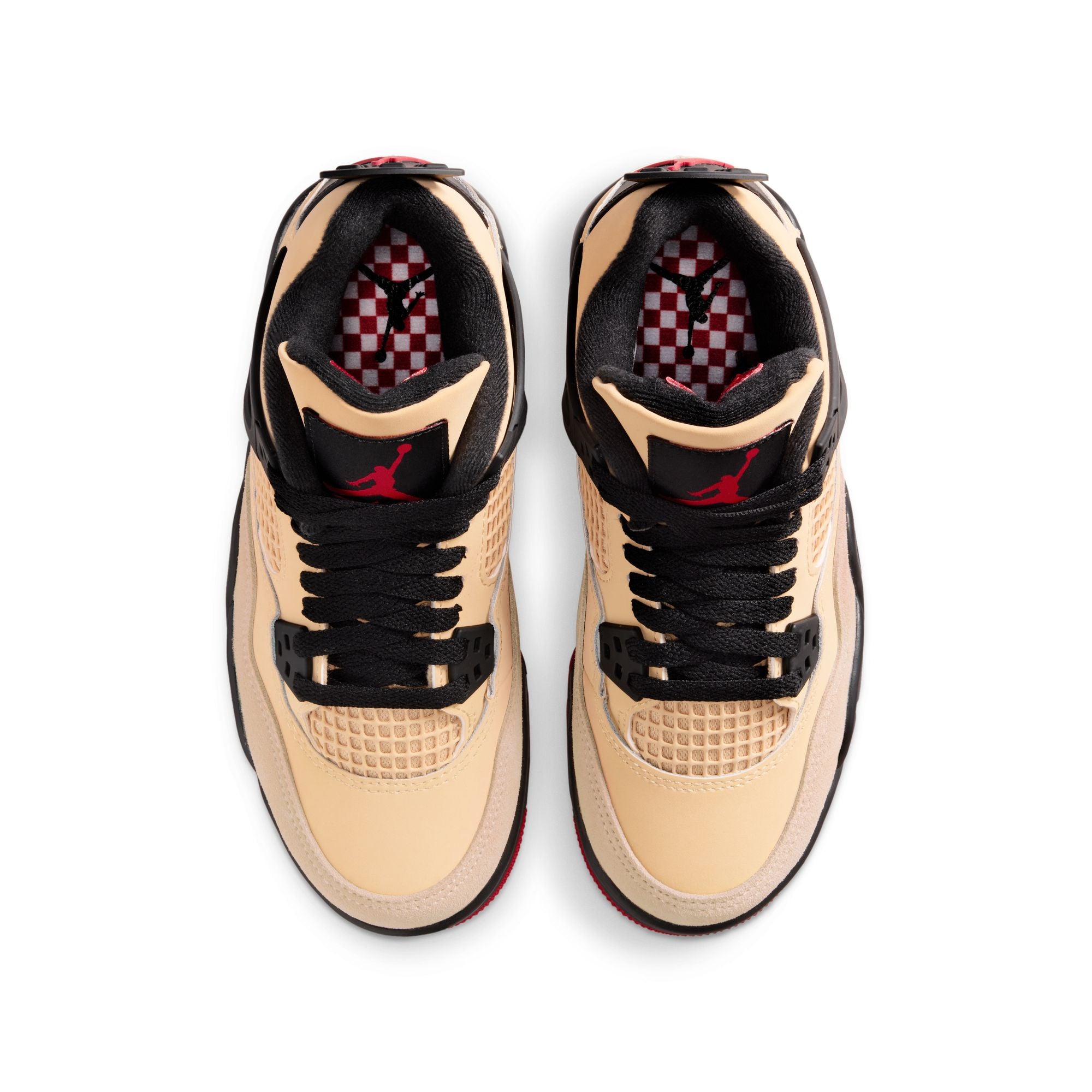 Air Jordan 4 Retro GS "Pizza" - SESAME/FIRE RED-BLACK-WHITE