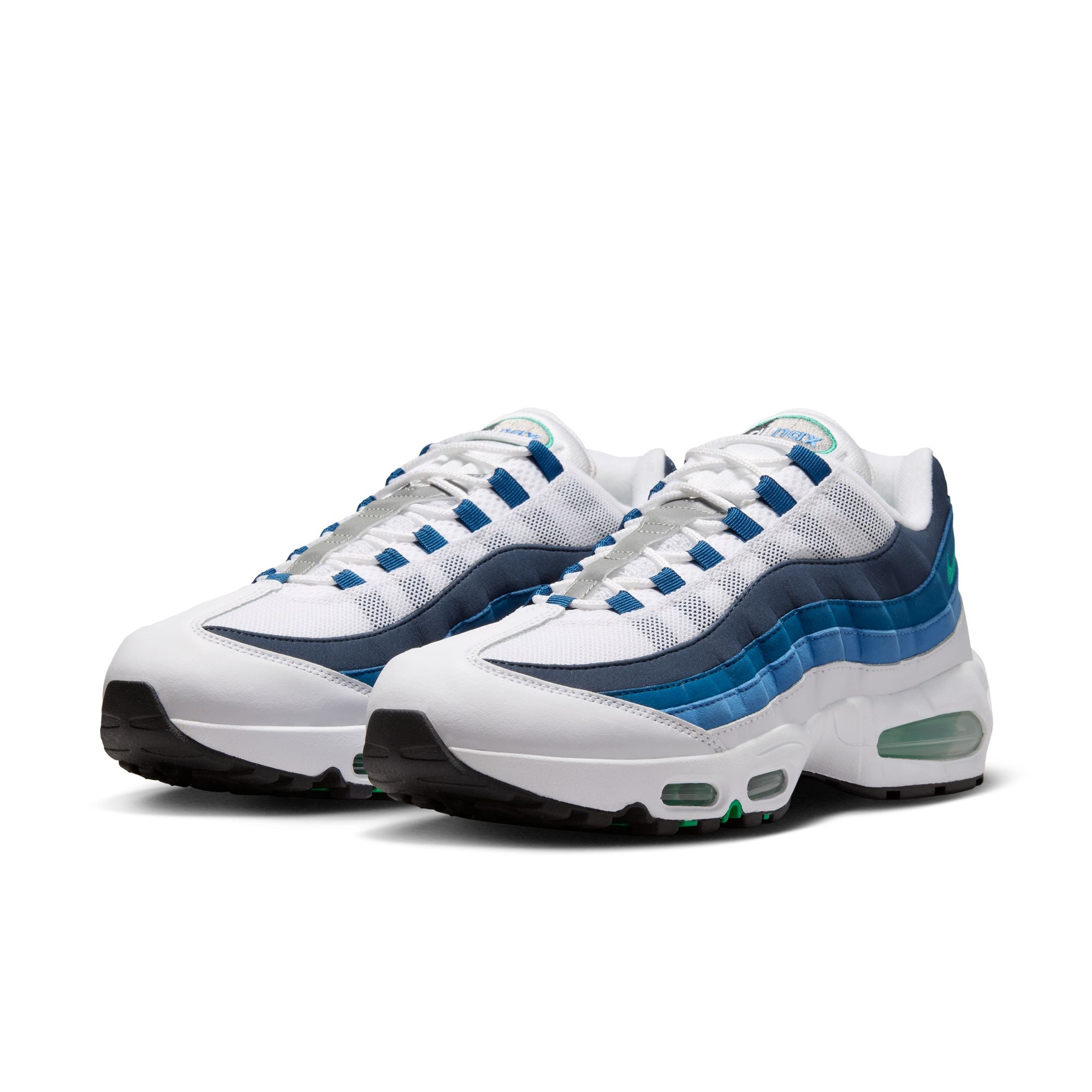 Men's Nike Air Max 95 OG - WHITE/EMERALD GREEN-LAKE BLUE