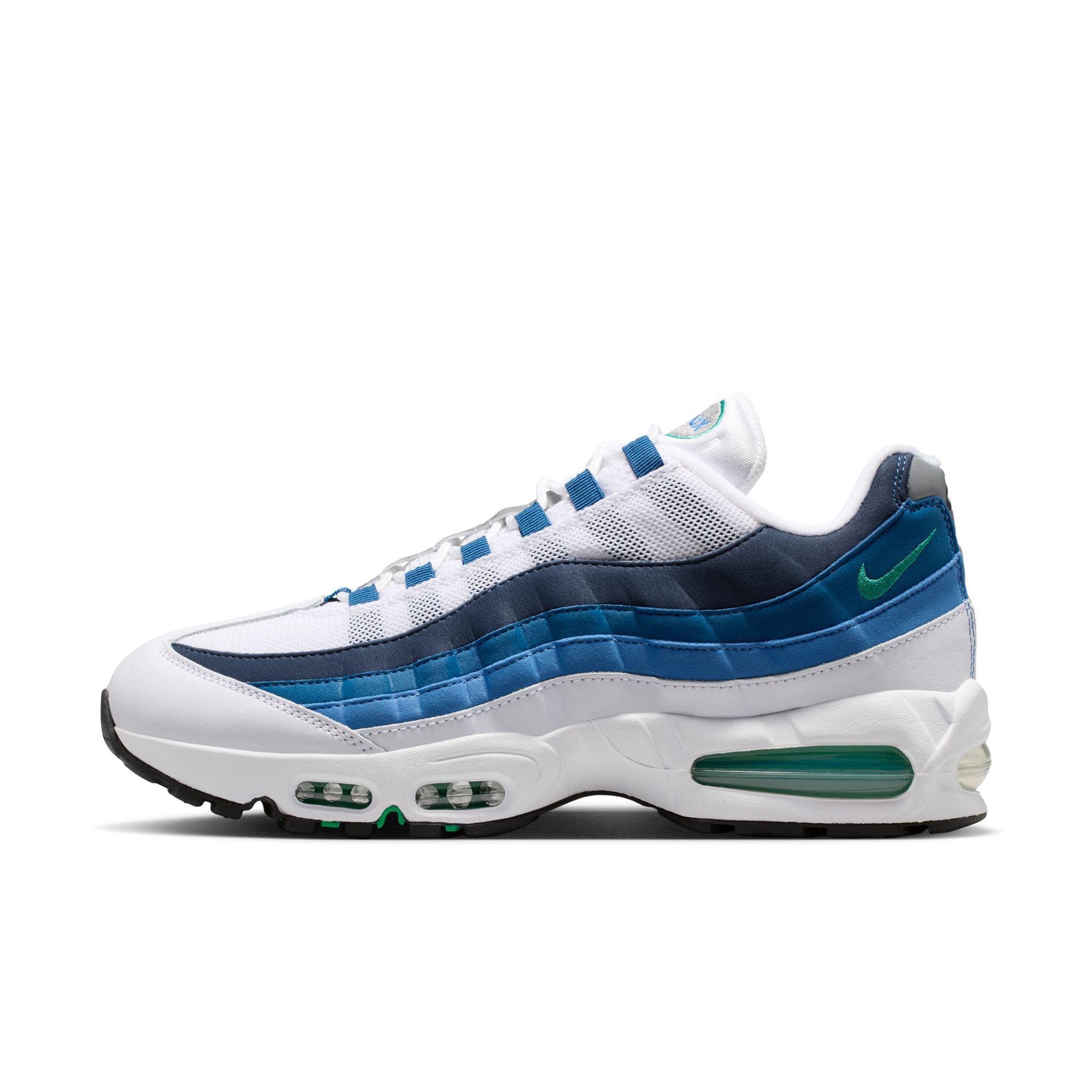 Men's Nike Air Max 95 OG - WHITE/EMERALD GREEN-LAKE BLUE