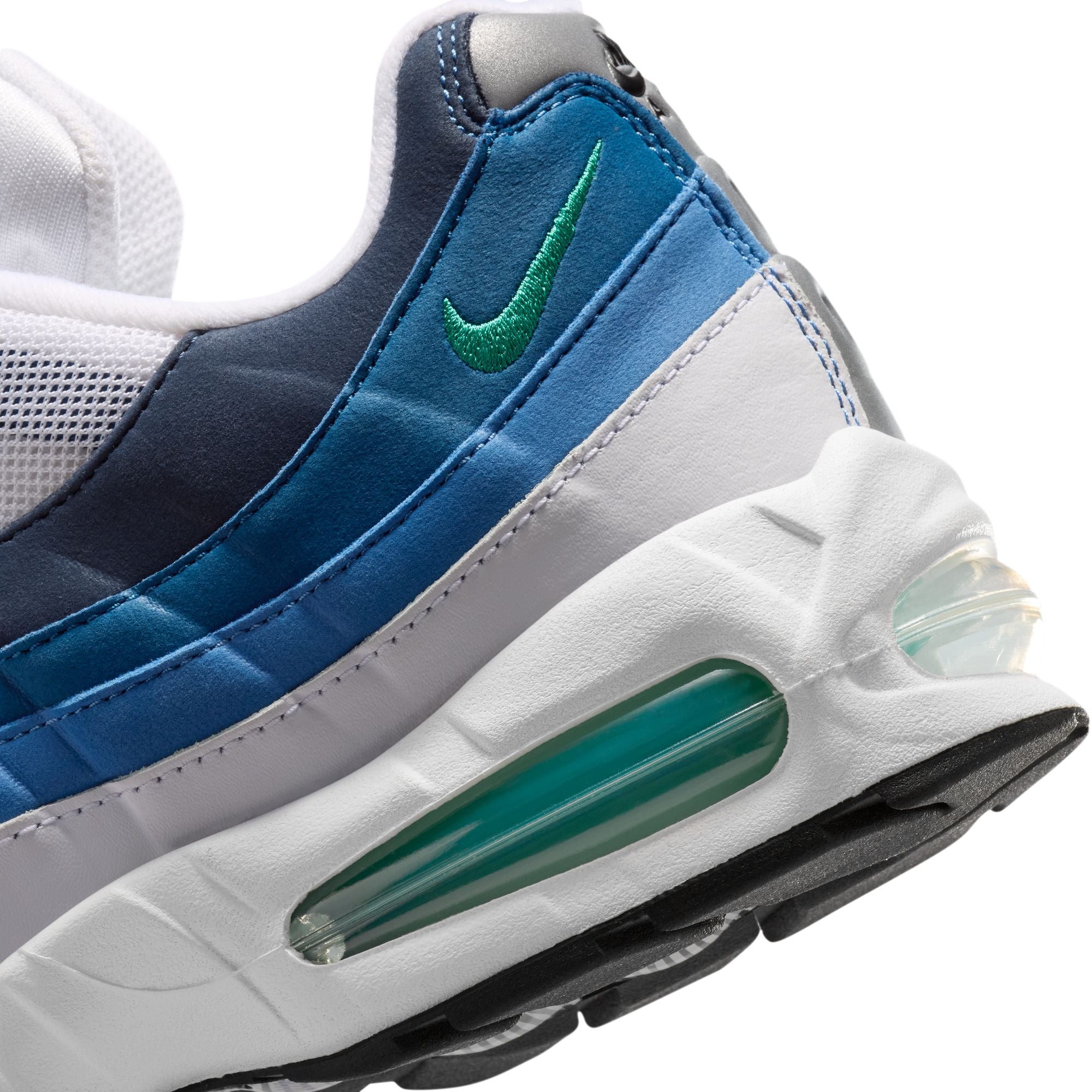 Men's Nike Air Max 95 OG - WHITE/EMERALD GREEN-LAKE BLUE