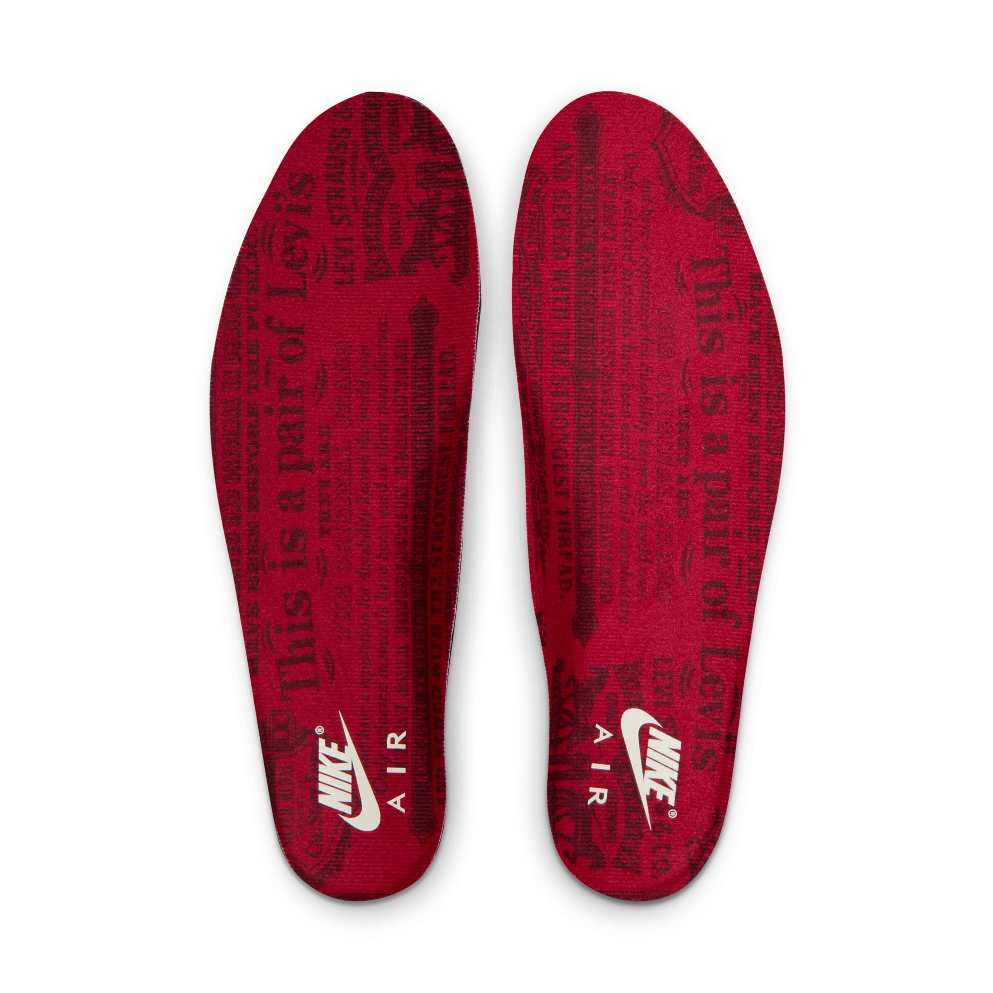 Men's Air Jordan 3 x Levi's® "Indigo and Gym Red" - DENIM/BLACK-SAIL