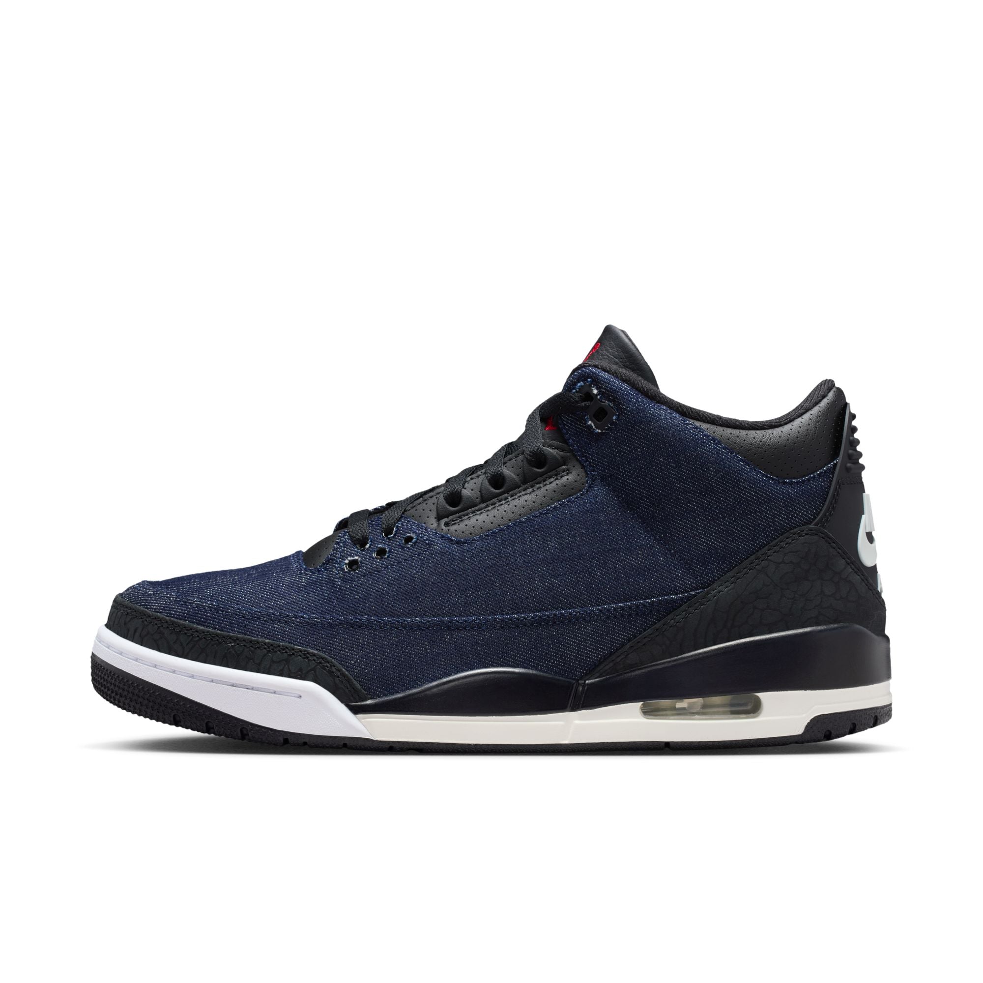 Men's Air Jordan 3 x Levi's® "Indigo and Gym Red" - DENIM/BLACK-SAIL
