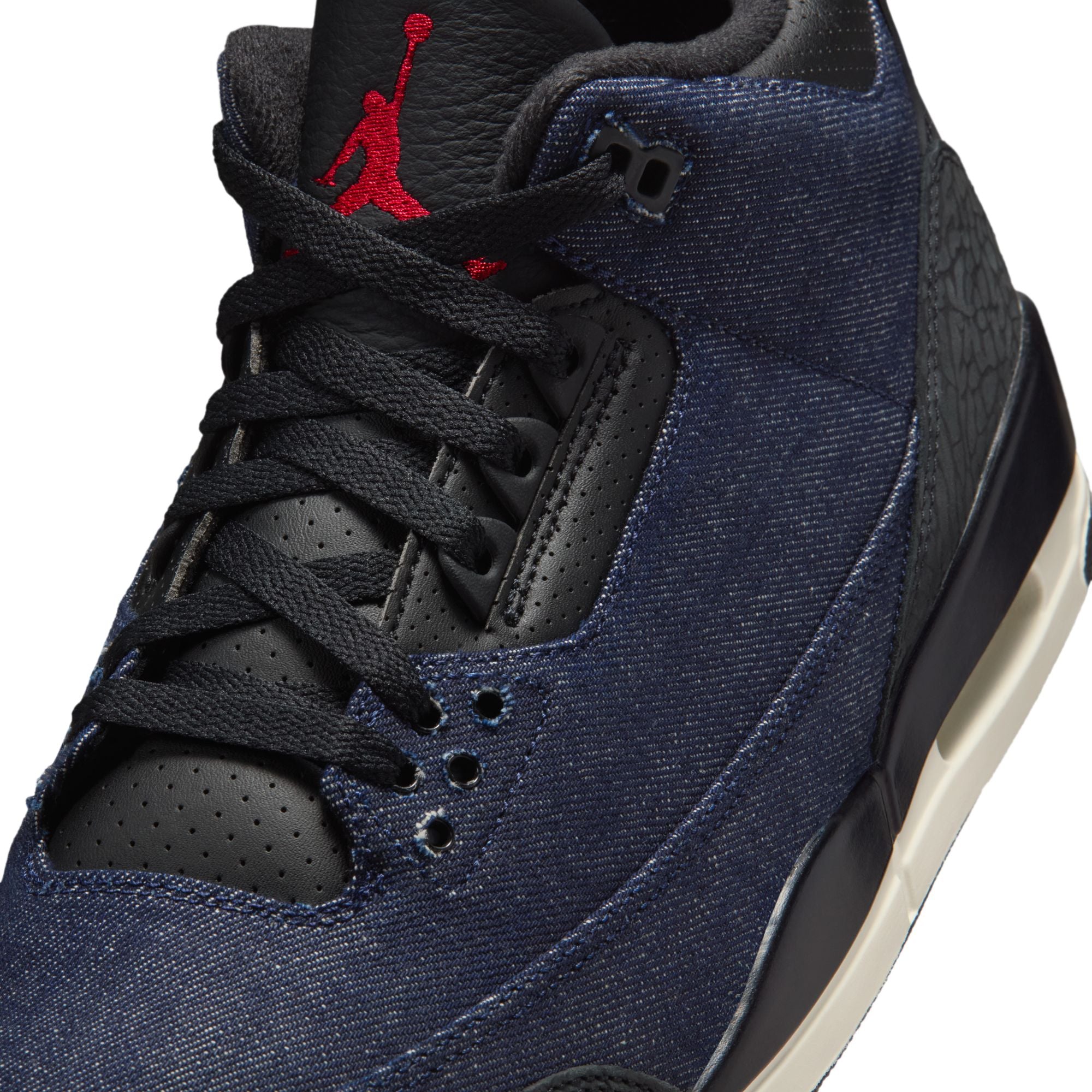 Men's Air Jordan 3 x Levi's® "Indigo and Gym Red" - DENIM/BLACK-SAIL