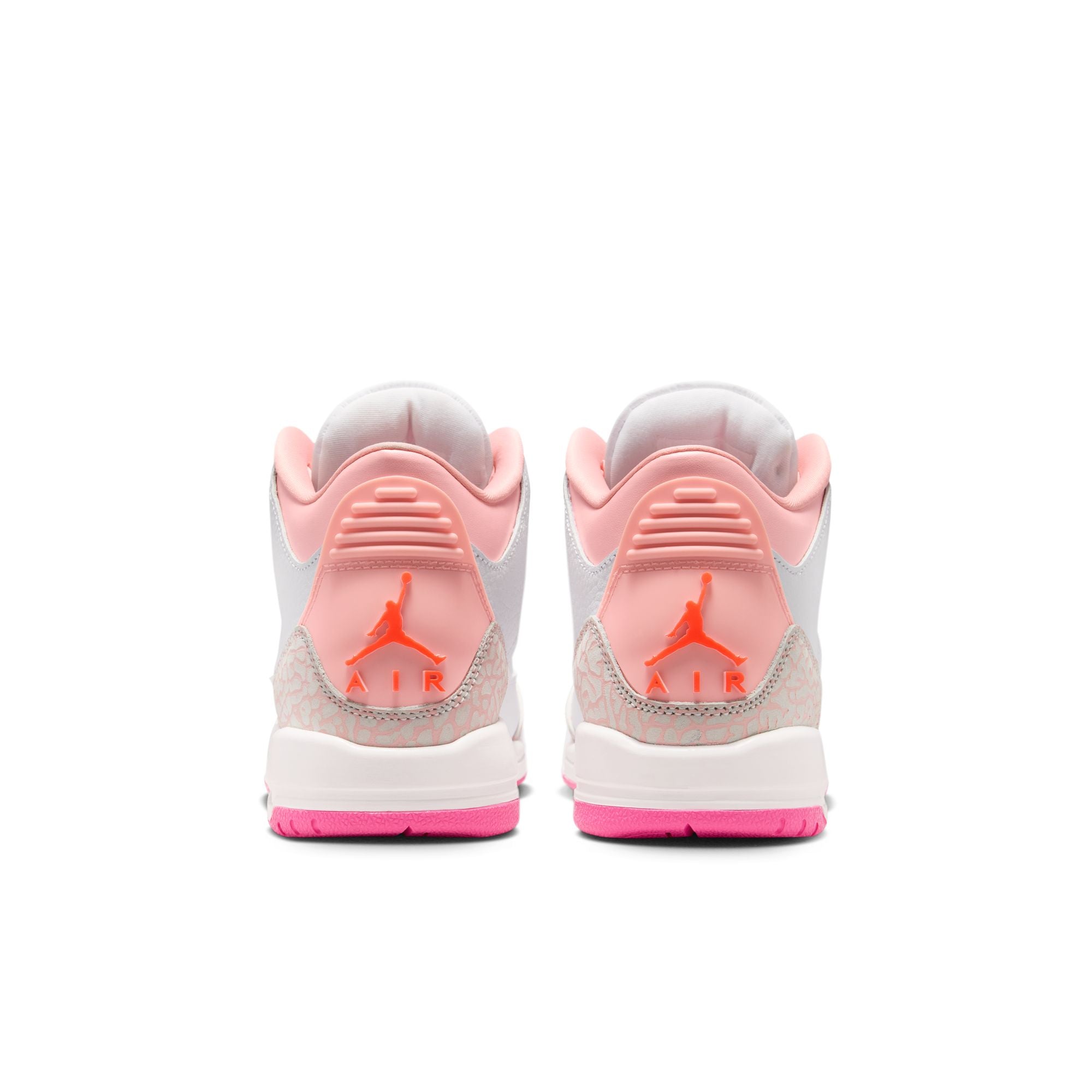 Air Jordan 3 Retro GS - PEARL PINK/HYPER ORANGE-PINK BLOOM