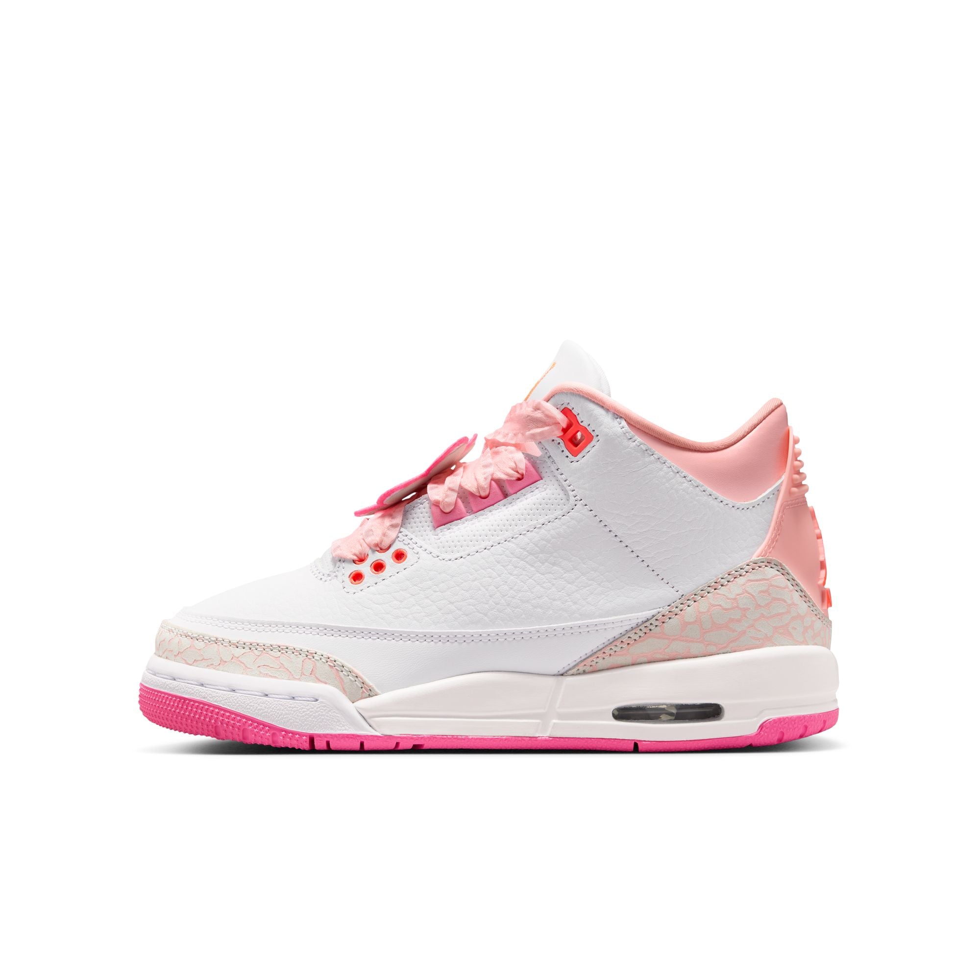 Air Jordan 3 Retro GS - PEARL PINK/HYPER ORANGE-PINK BLOOM