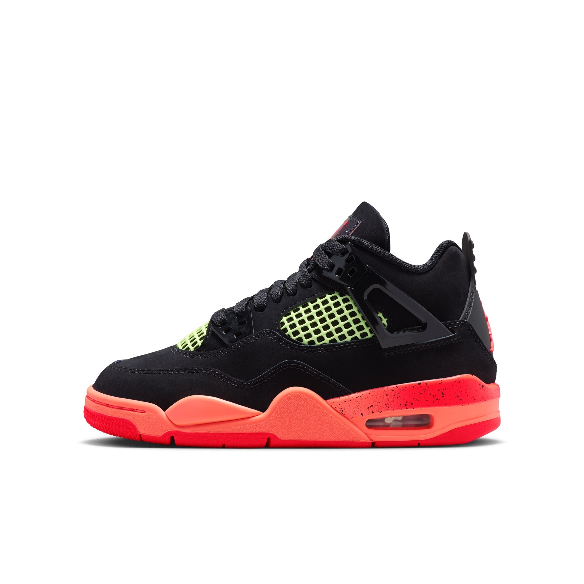 Air Jordan 4 Retro GS - BLACK/INFRARED 23-BRIGHT MANGO