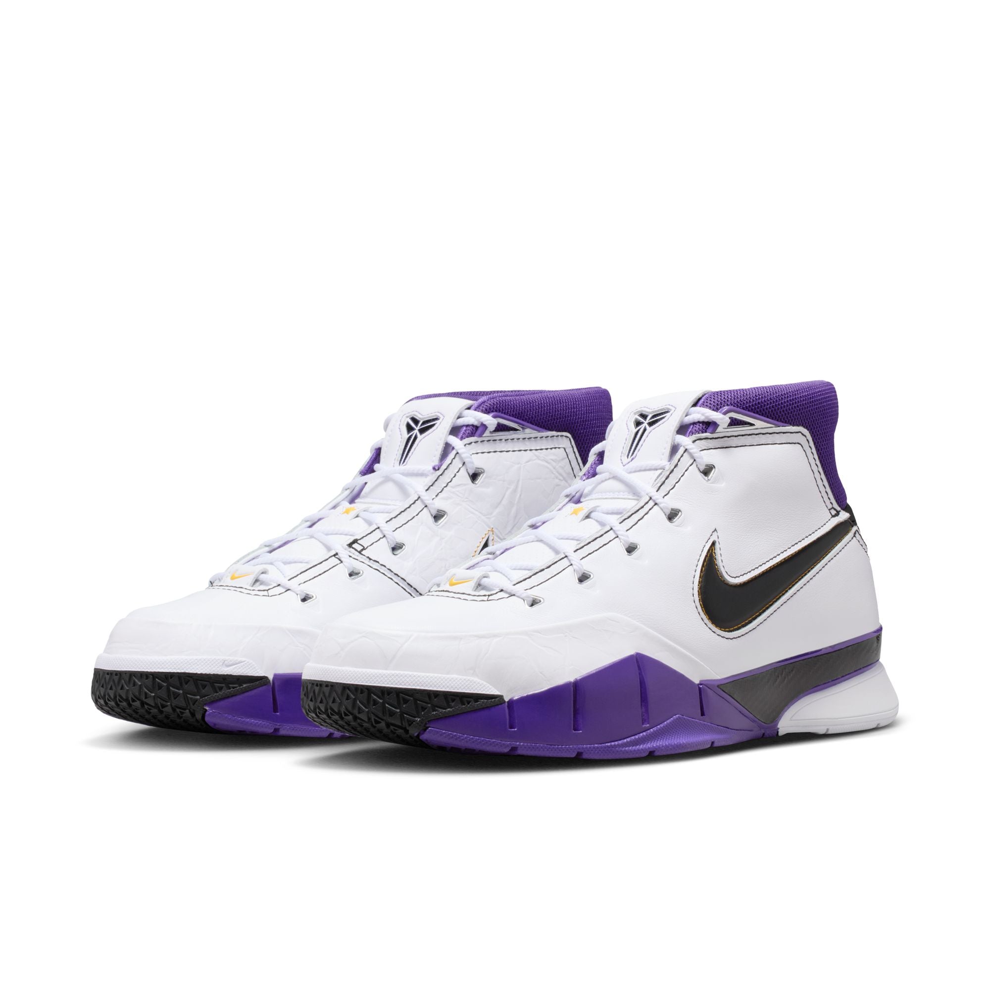 Men's Kobe 1 Protro "81-pt Game" - WHITE/BLACK-COURT PURPLE