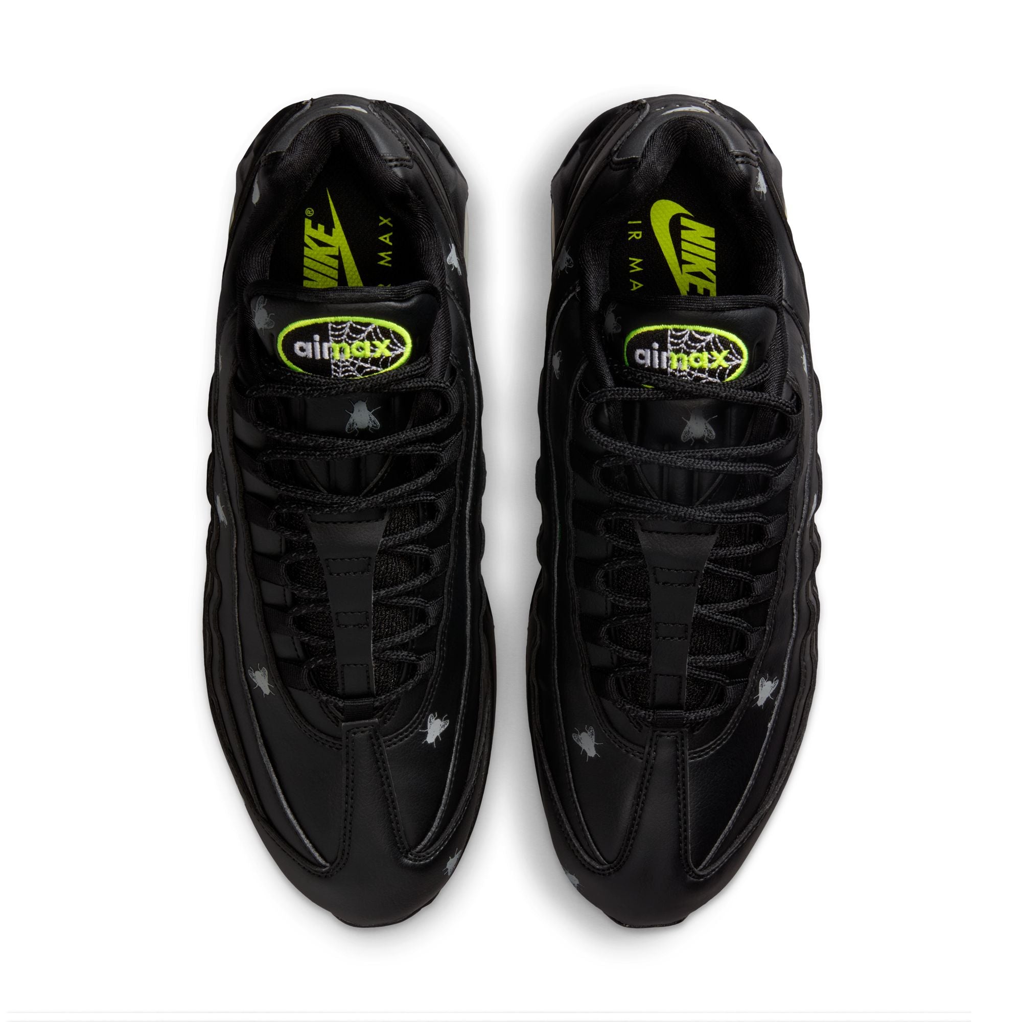 Men's Nike Air Max 95 Premium "Houseflies" - BLACK/NEON YELLOW-BLACK-MTLC DARK GREY