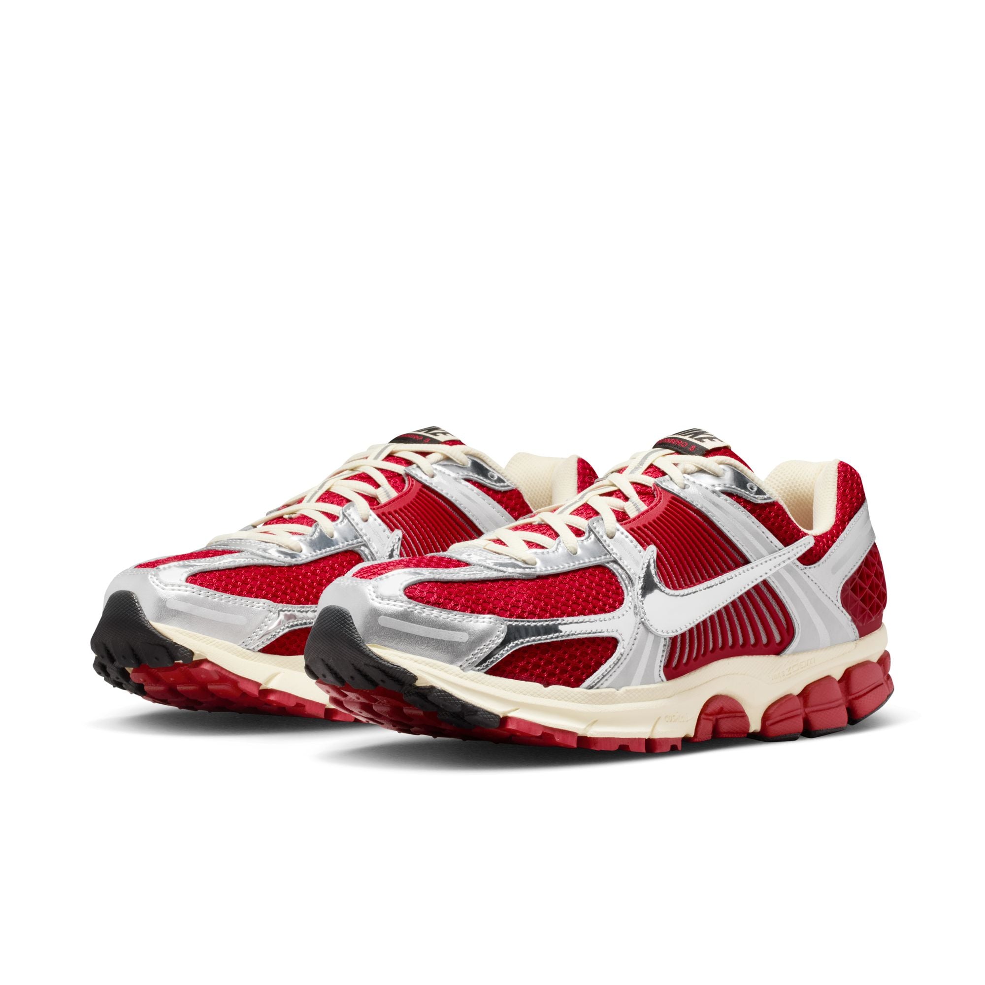 Men's Nike Zoom Vomero 5 - GYM RED/CHROME-METALLIC SILVER