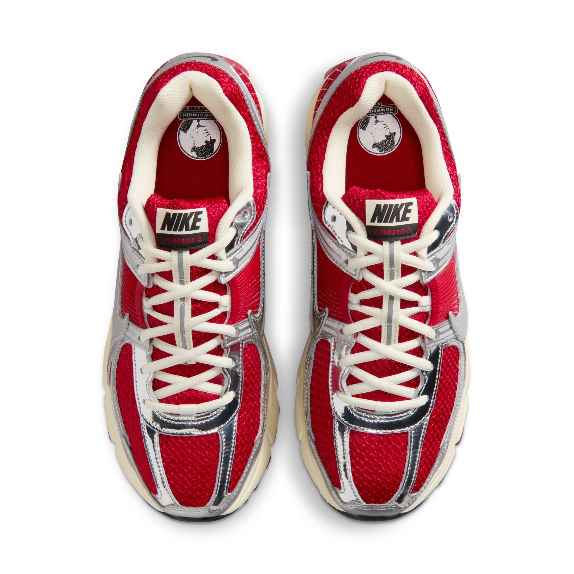 Men's Nike Zoom Vomero 5 - GYM RED/CHROME-METALLIC SILVER