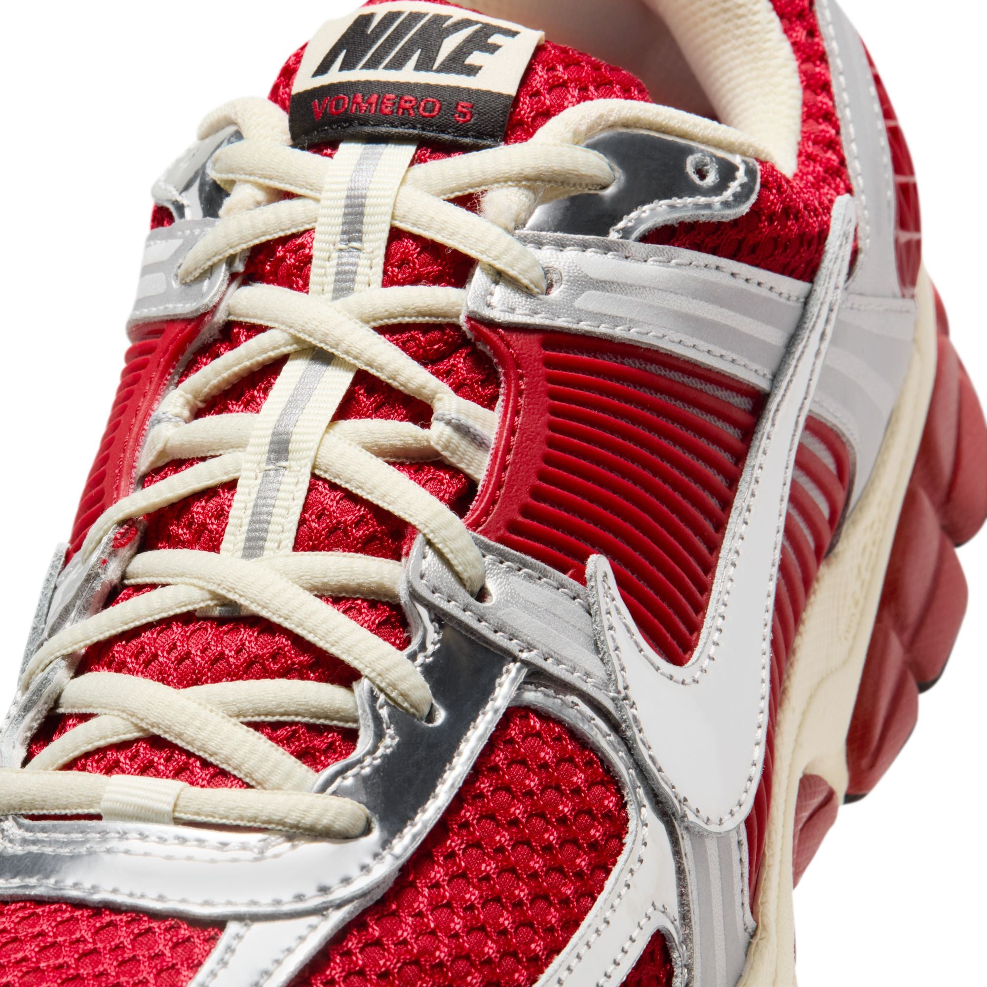 Men's Nike Zoom Vomero 5 - GYM RED/CHROME-METALLIC SILVER